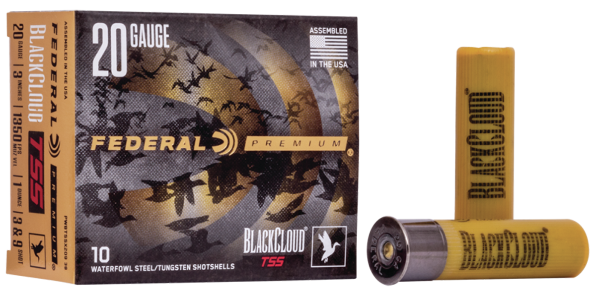 Federal Premium Black Cloud TSS 20 Gauge 1 Ounce Tungsten 3 and 9 Shot 10 Rounds