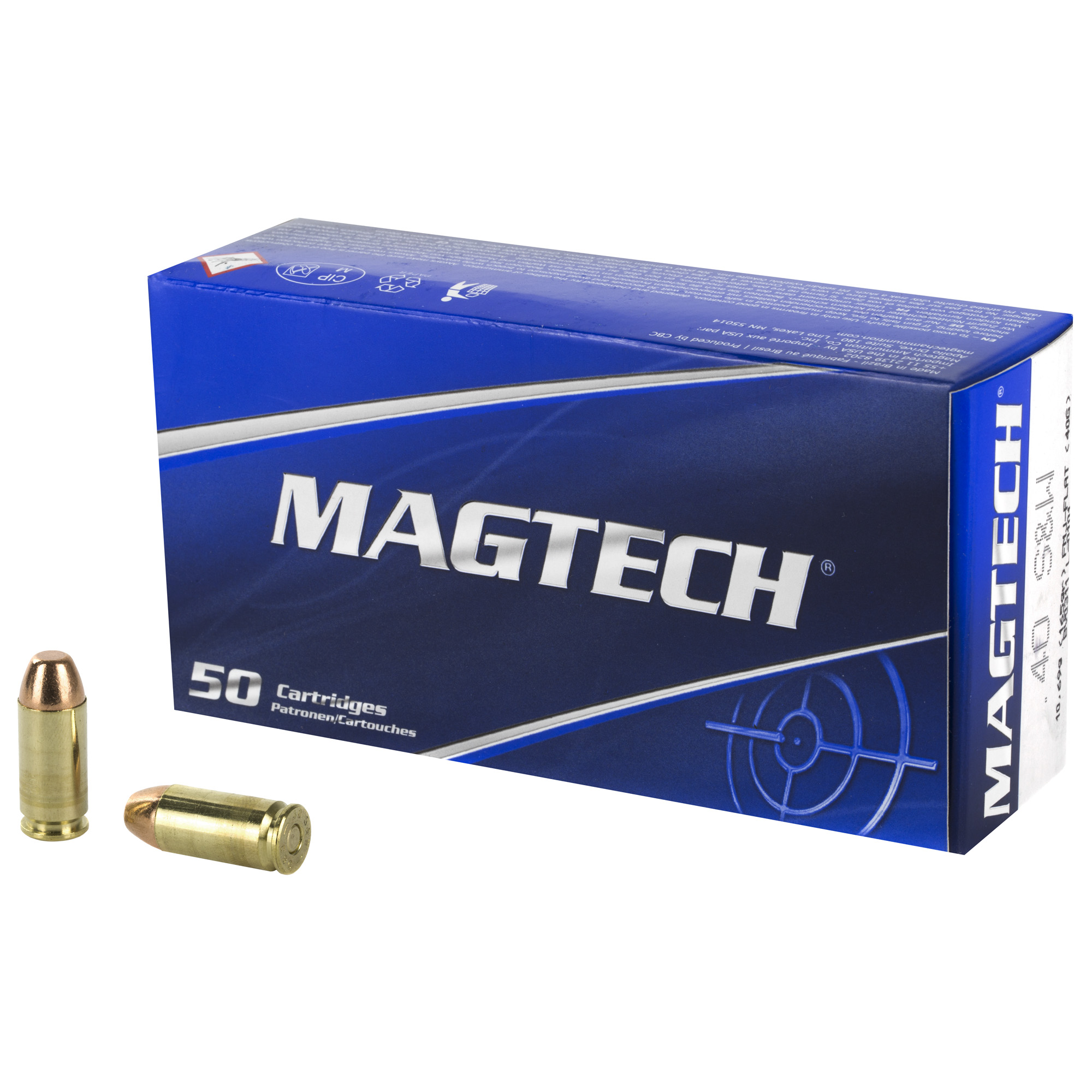 Magtech Range Training 40 Smith And Wesson Full Metal Jacket 165 Grain 50 Rounds