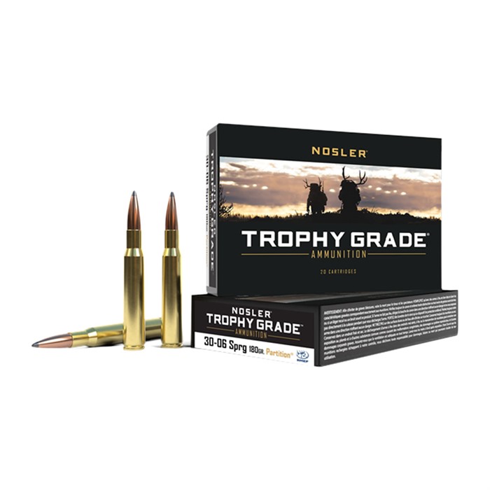 Nosler Trophy Grade 30-06 Springfield Partition Soft Point 180 Grain 20 Rounds