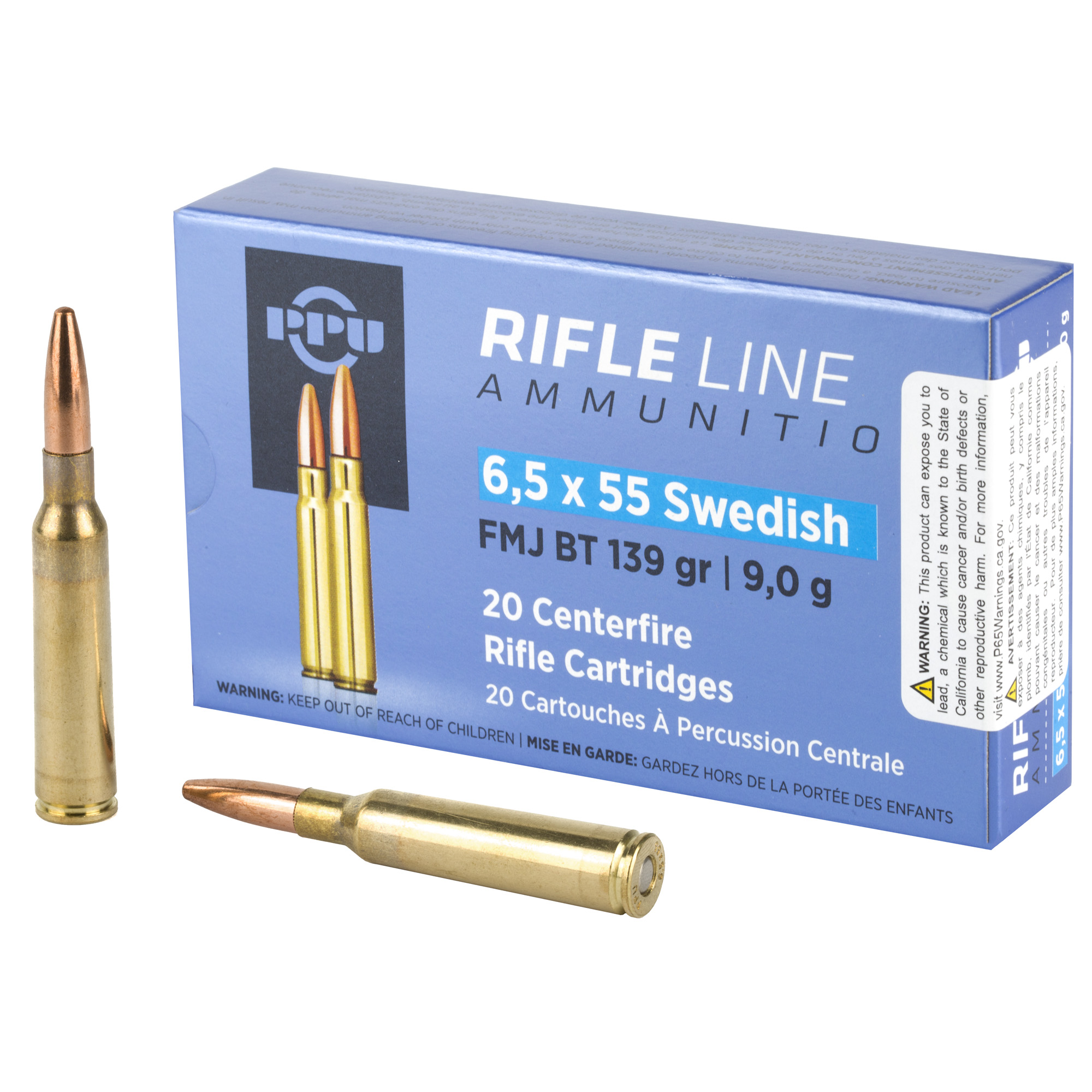 Prvi Partizan PPU PP6SWF 6.5x55 Swedish Full Metal Jacket 139 Grain 20 Rounds