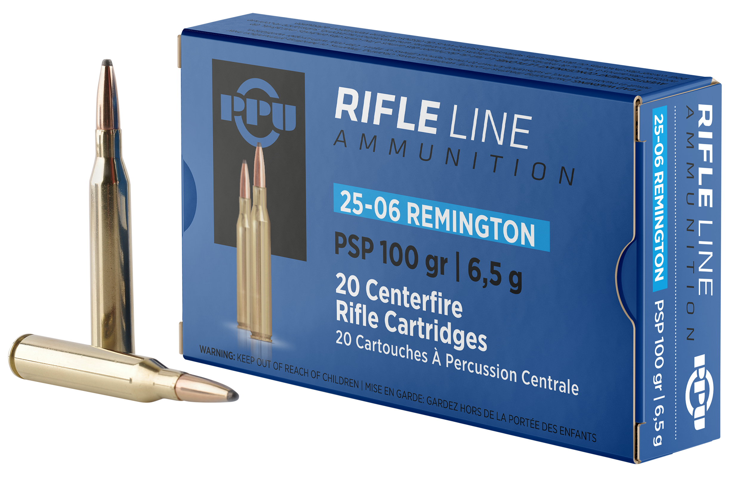 Prvi Partisan Standard 25-06 Remington Pointed Soft Point 100 Grain 20 Rounds