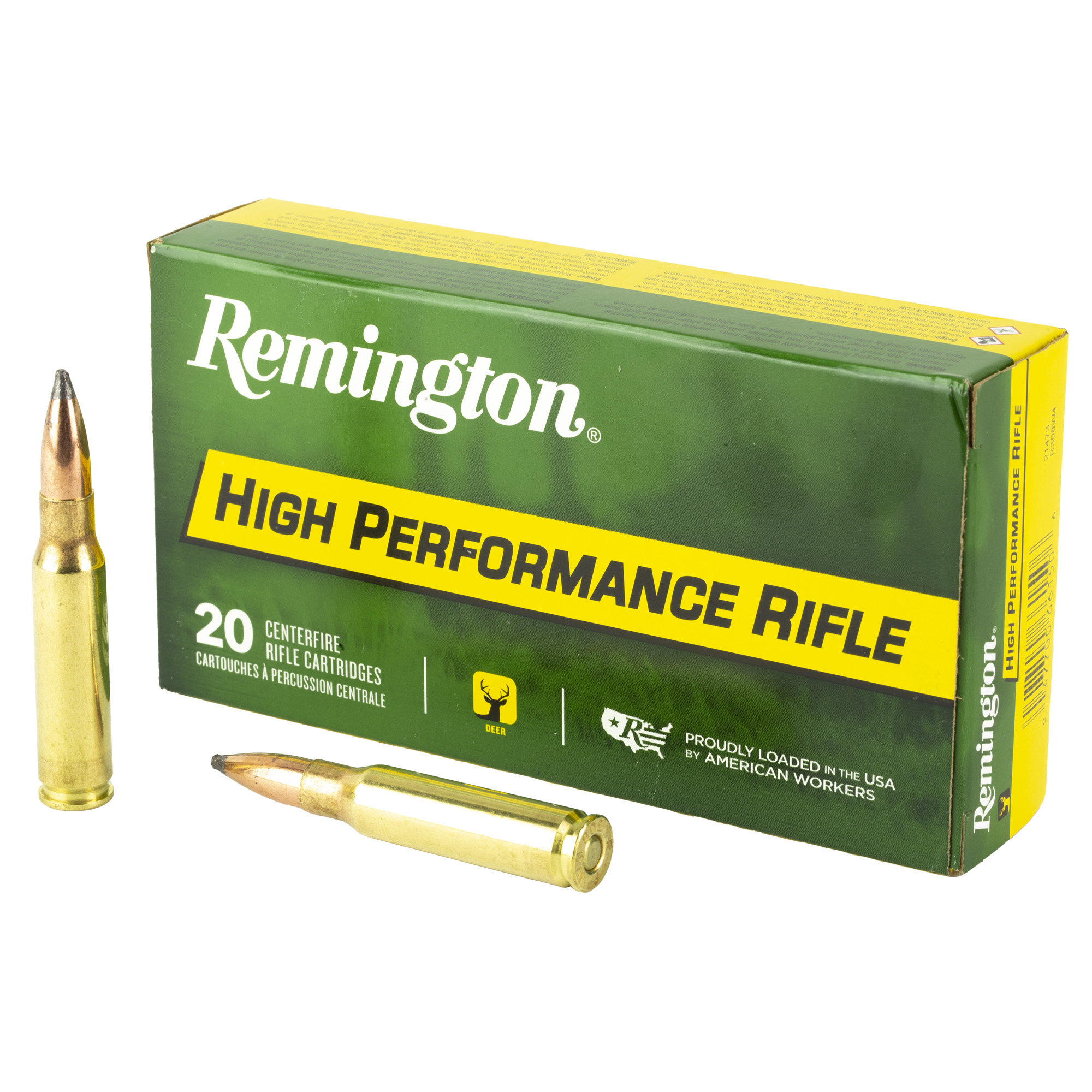 Remington Premier Rifle Ammo 308 Winchester Pointed Soft Point Boat Tail 180 Grain 20 Rounds