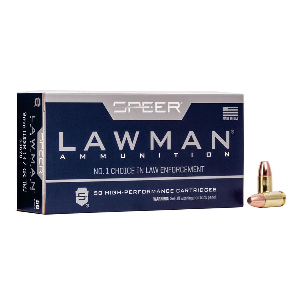 CCI Speer Lawman 9mm Luger TMJ 147 Grain 1000 Rounds
