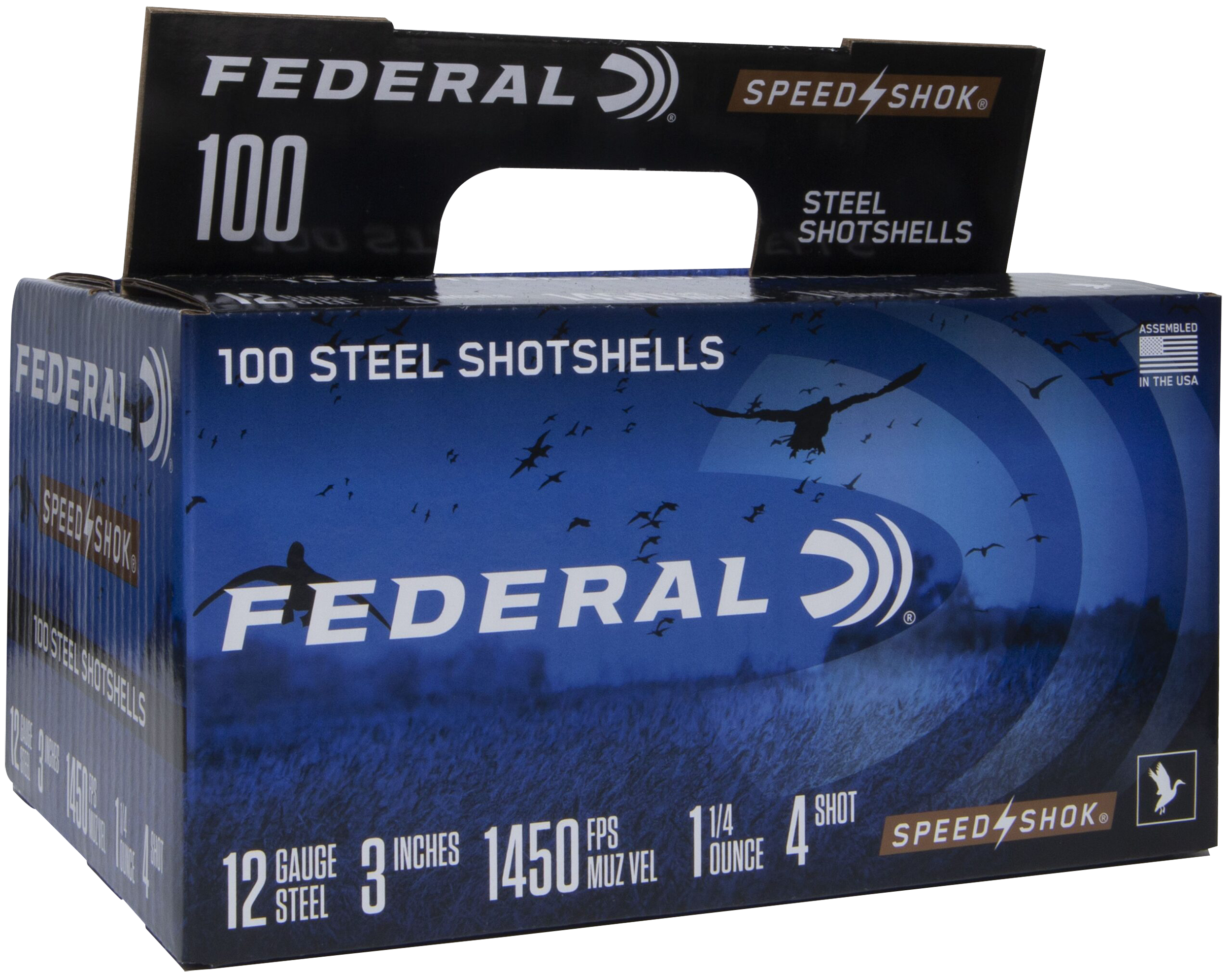 Federal Speed-Shok 12 Gauge 4 Shot 1 1/4 Ounce 100 Rounds