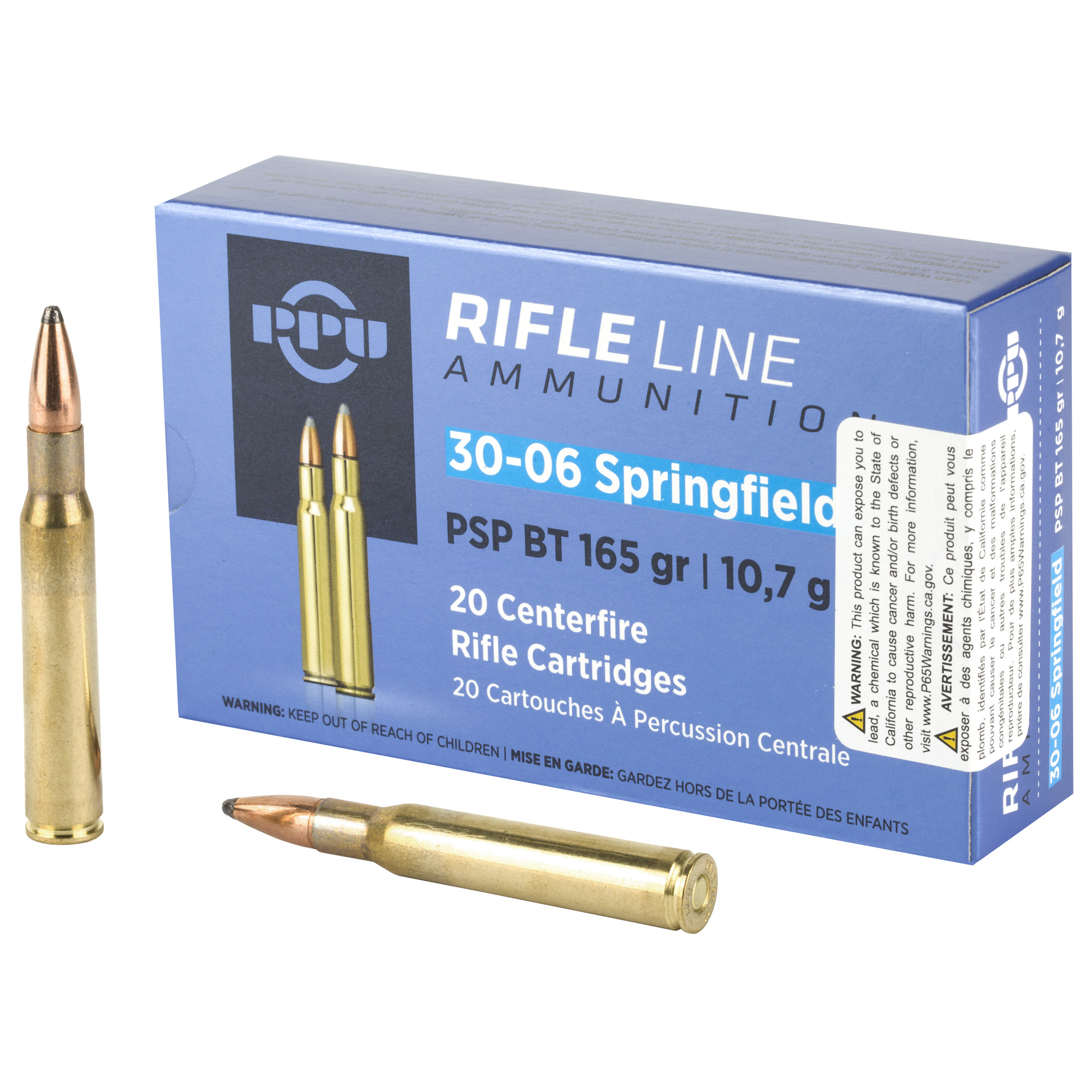 Prvi Partisan PP30062 30-06 Springfield Pointed Soft Point 165 Grain 20 Rounds