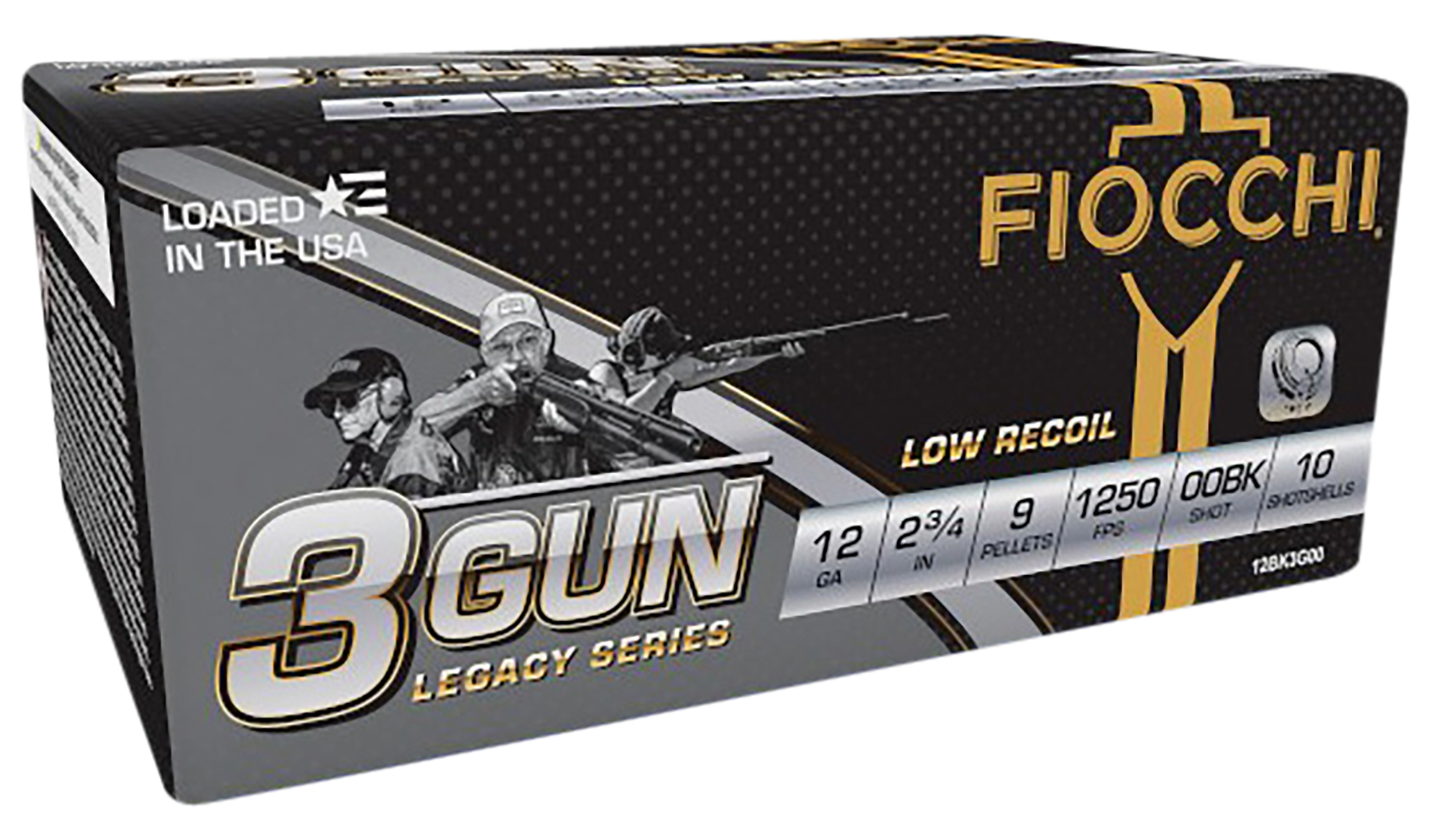 Fiocchi Legacy Series 3-Gun Match 12 Gauge 00 Buck 9 Pellets 10 Rounds
