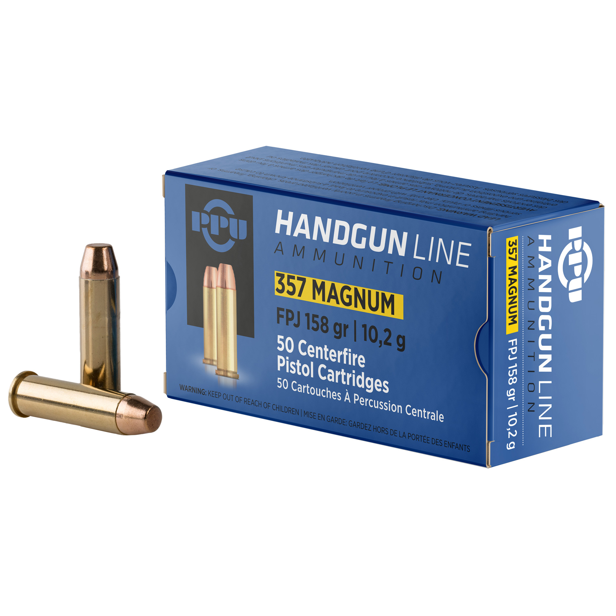 Prvi Partisan PPU PPD357 Defense 357 Magnum Jacketed Hollow Point 158 Grain 50 Rounds