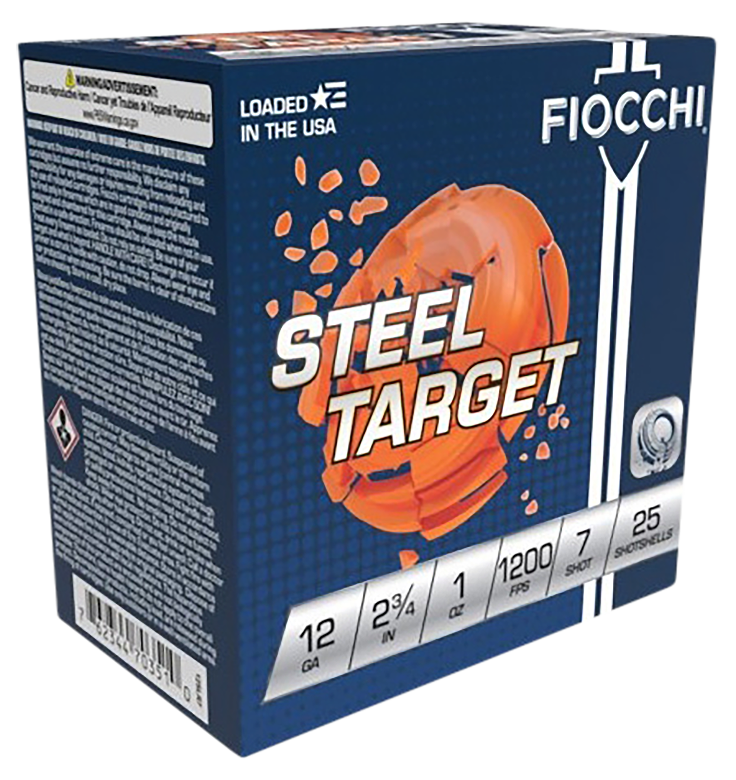 Fiocchi 12SLR7 Steel Target 12 Gauge Steel 1oz 25 Rounds