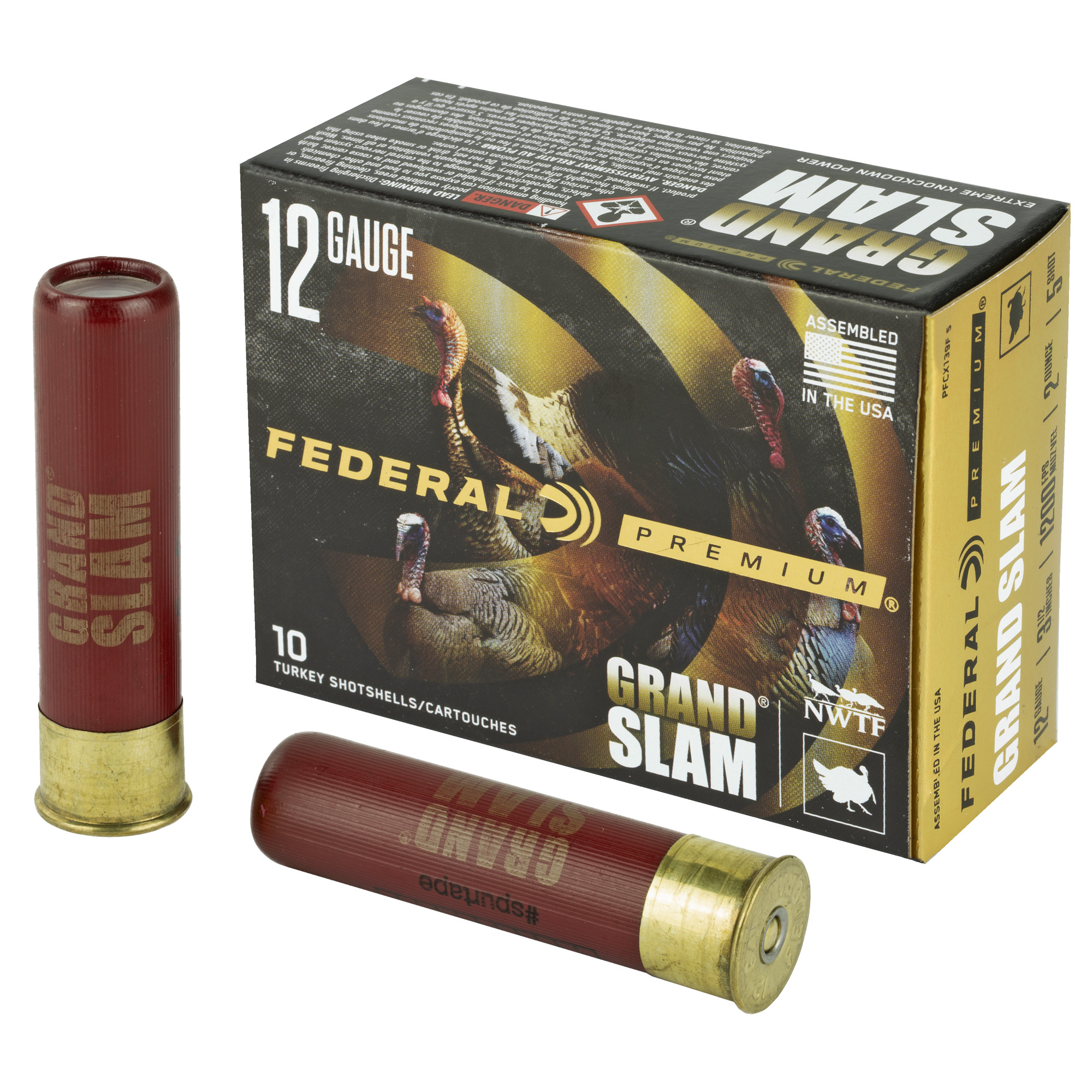 Federal Premium Grandslam Shotgun Ammo 12 ga. 3.5 in. 2 oz. 5 Shot 10 rd.