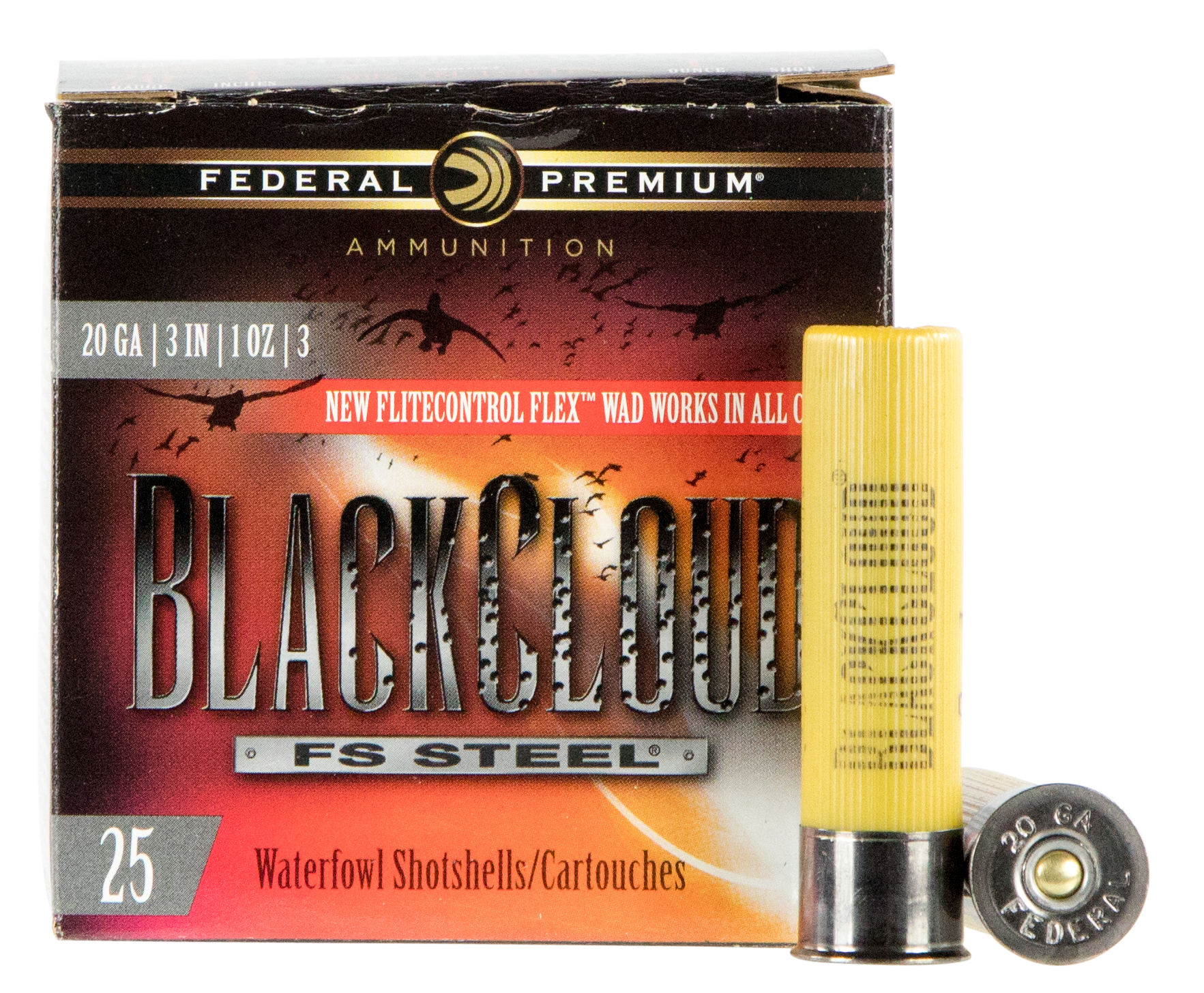 Federal Premium Black Cloud 20 Gauge 3 Shot 1 Ounce 25 Rounds