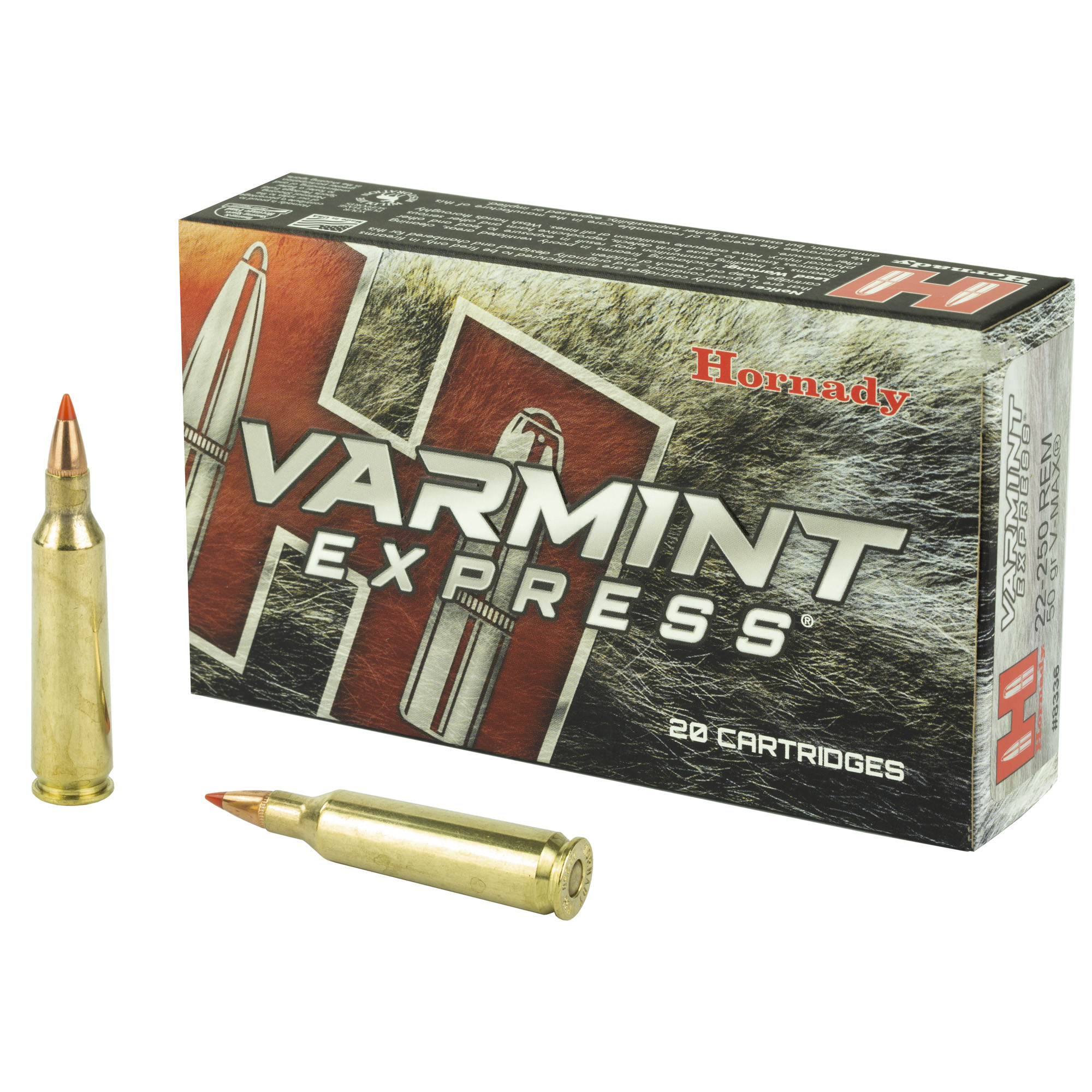 Hornady Varmint Express 22-250 Remington V Max 50 Grain 20 Rounds