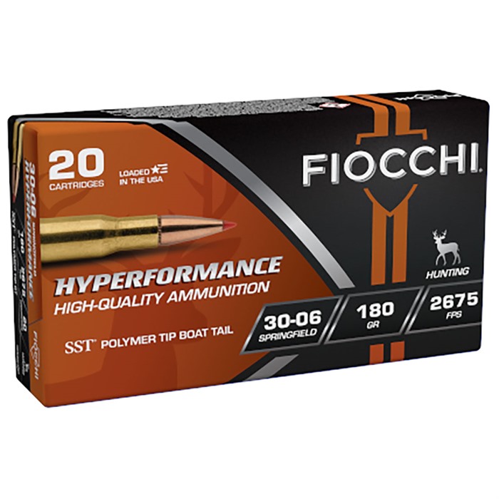 Fiocchi Hyperformance Hunt Rifle Ammo 30-06 Sprg. 180 gr. SST 20 rd.