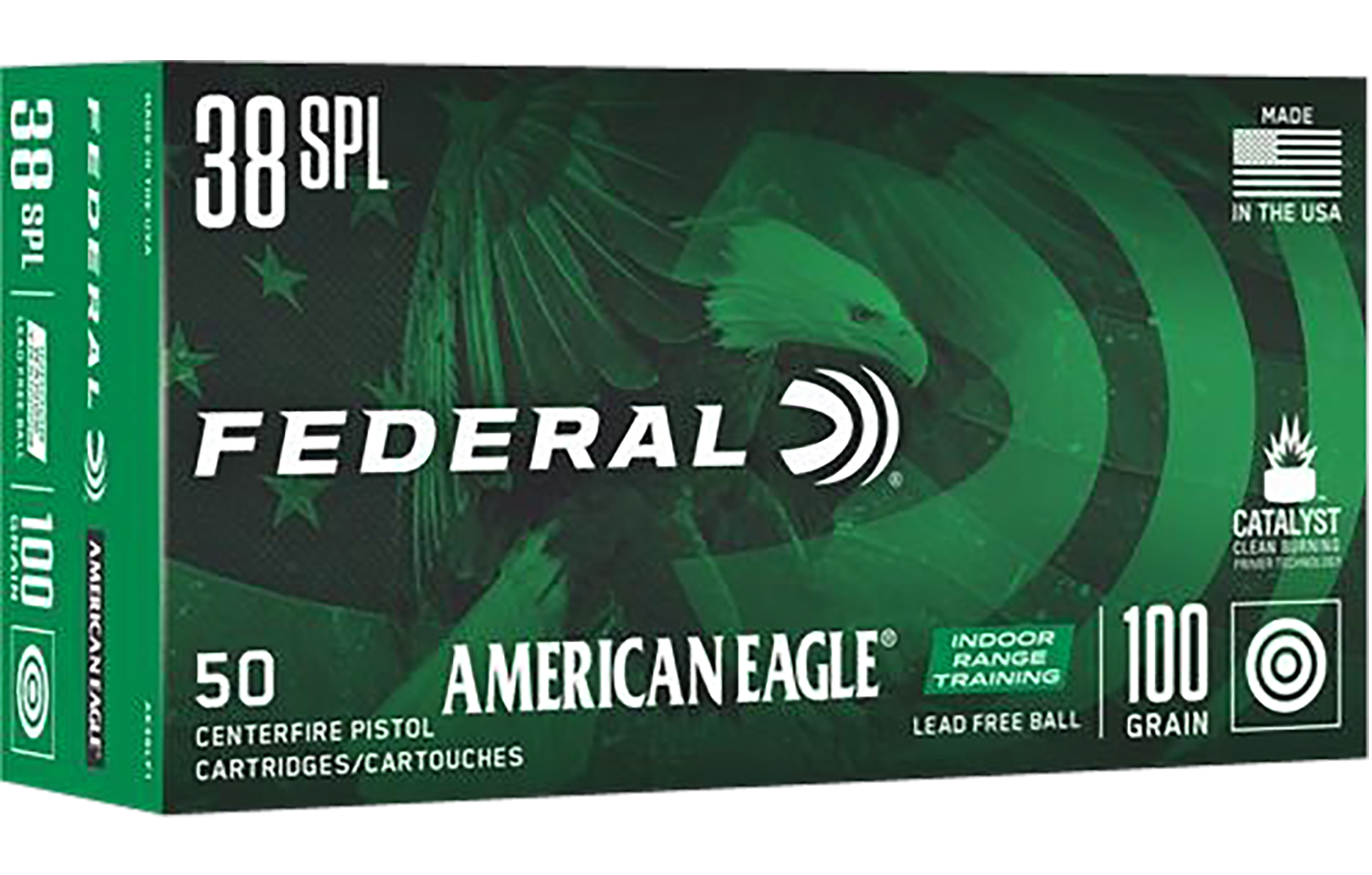 Federal American Eagle IRT 38 Special Lead Free 100 Grain 50 Rounds
