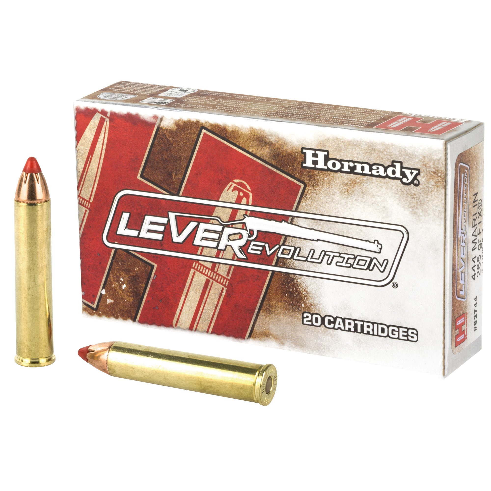 Hornady LEVERevolution Rifle Ammo 444 Marlin 265 gr. FTX 20 rd.