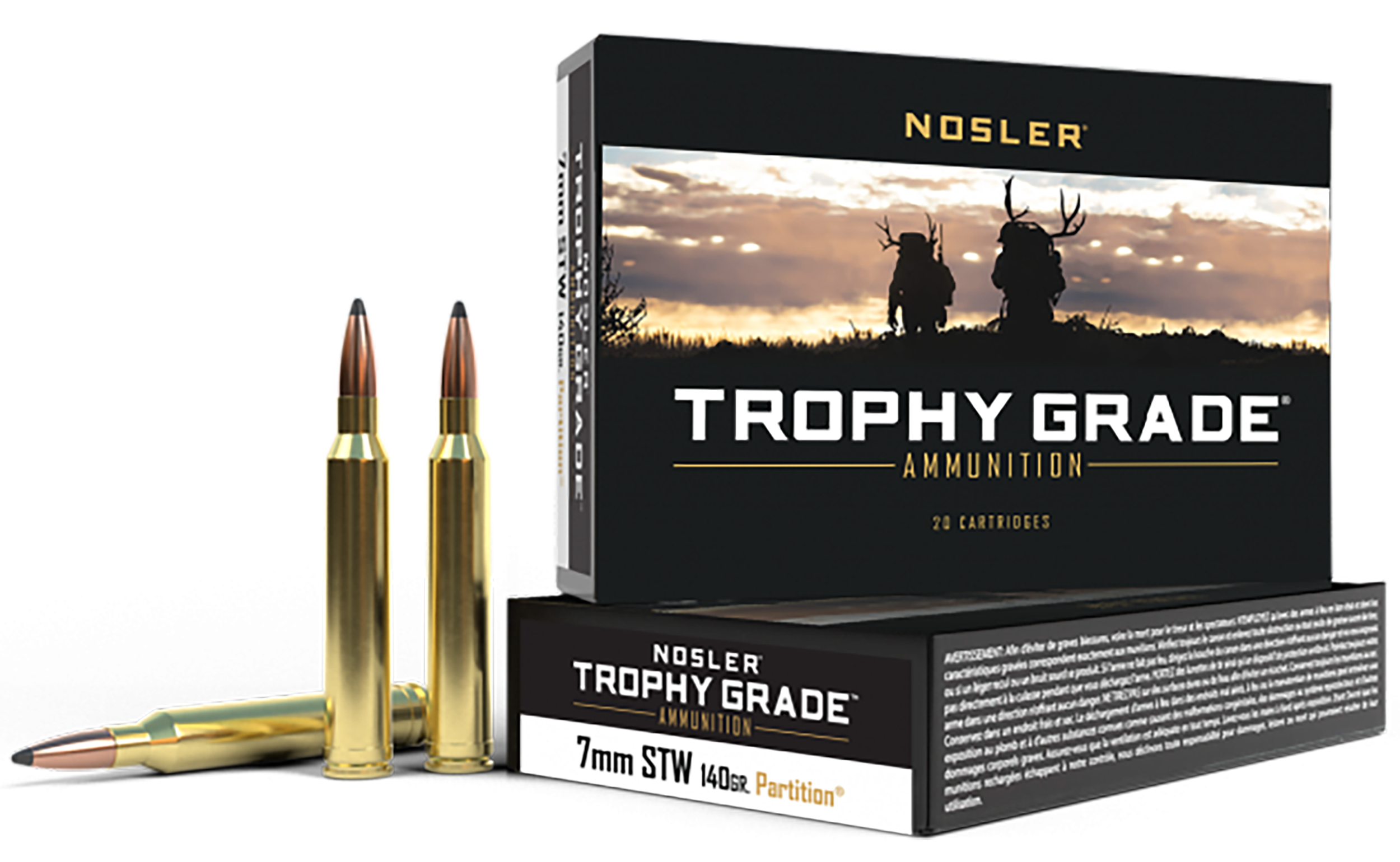 Nosler Trophy Grade 7mm Shooting Times Westerner Partition 140 Grain 20 Rounds