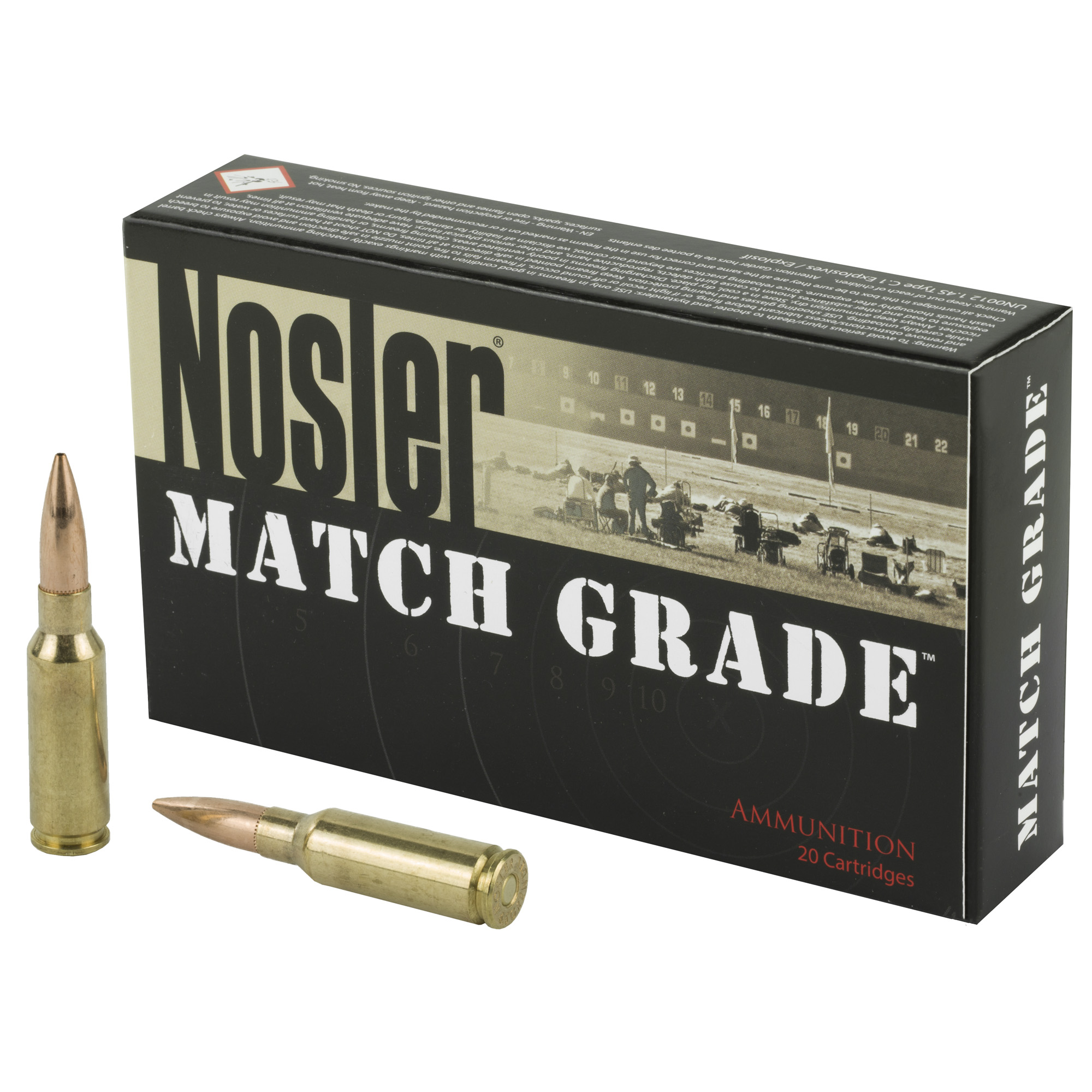 Nosler Match Grade 6.5 Grendel Hollow Point Boat Tail 123 Grain 20 Rounds