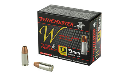 Winchester Defend 9mm Jacketed Hollow Point 147 Grain 20 Rounds