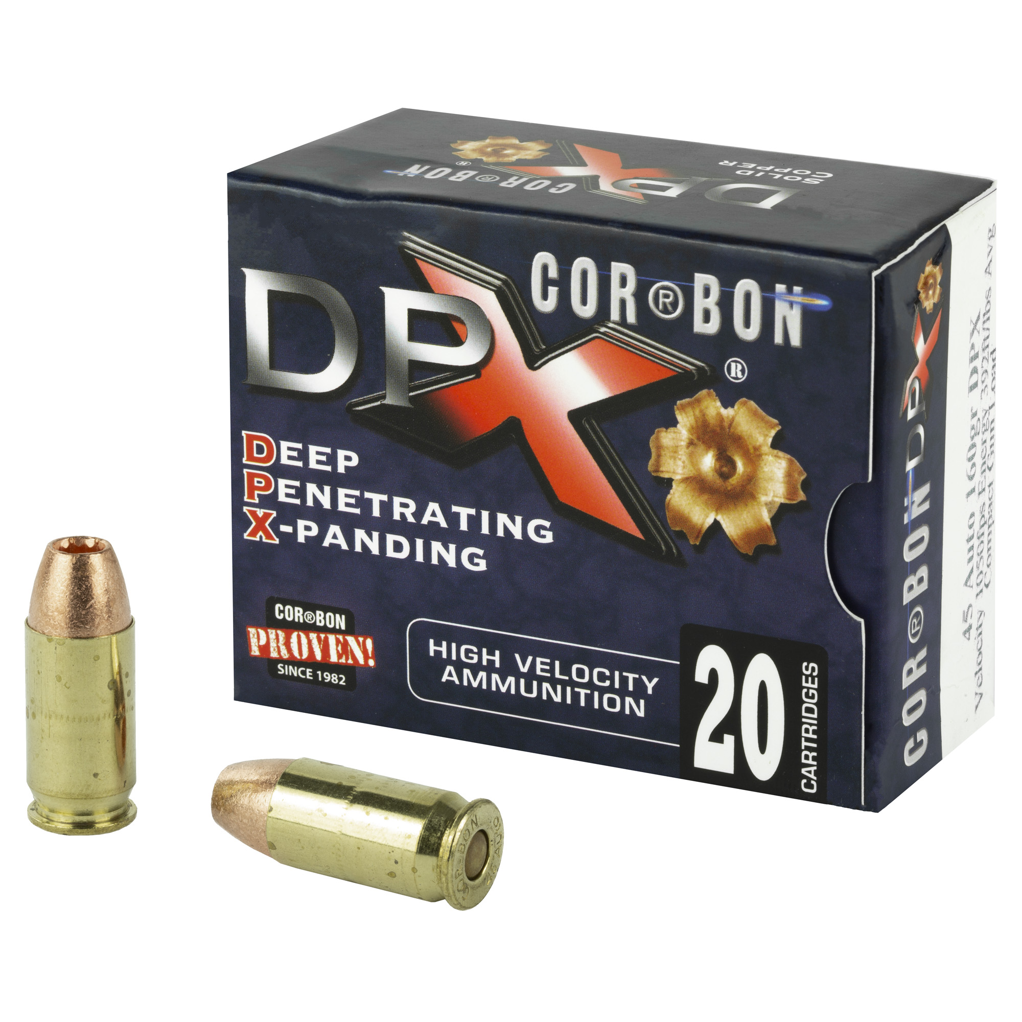 CORBON DPX 45ACP 160GR BR X 20 Rounds