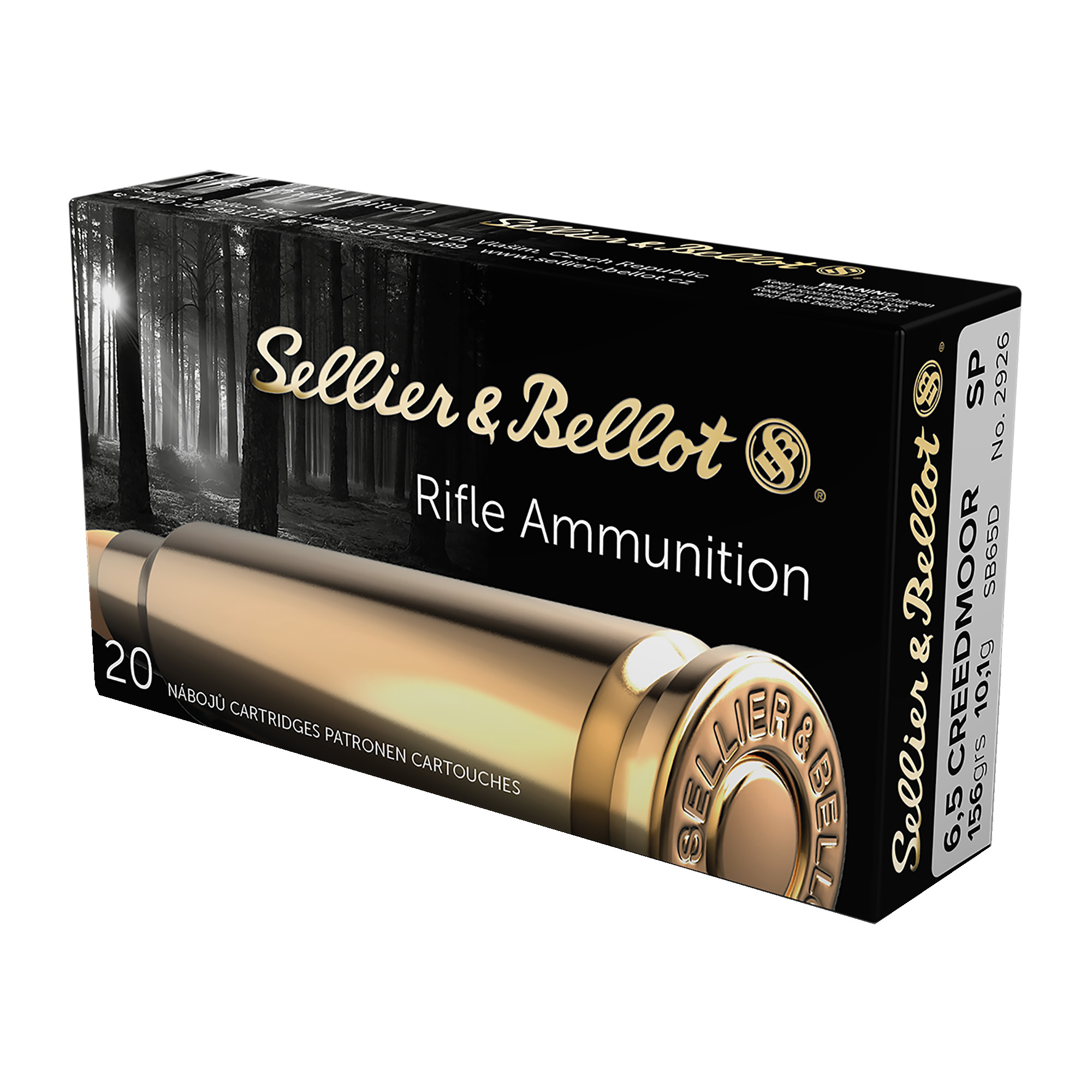 Sellier & Bellot SB65D 6.5 Creedmoor Soft Point 156 Grain 20 Rounds