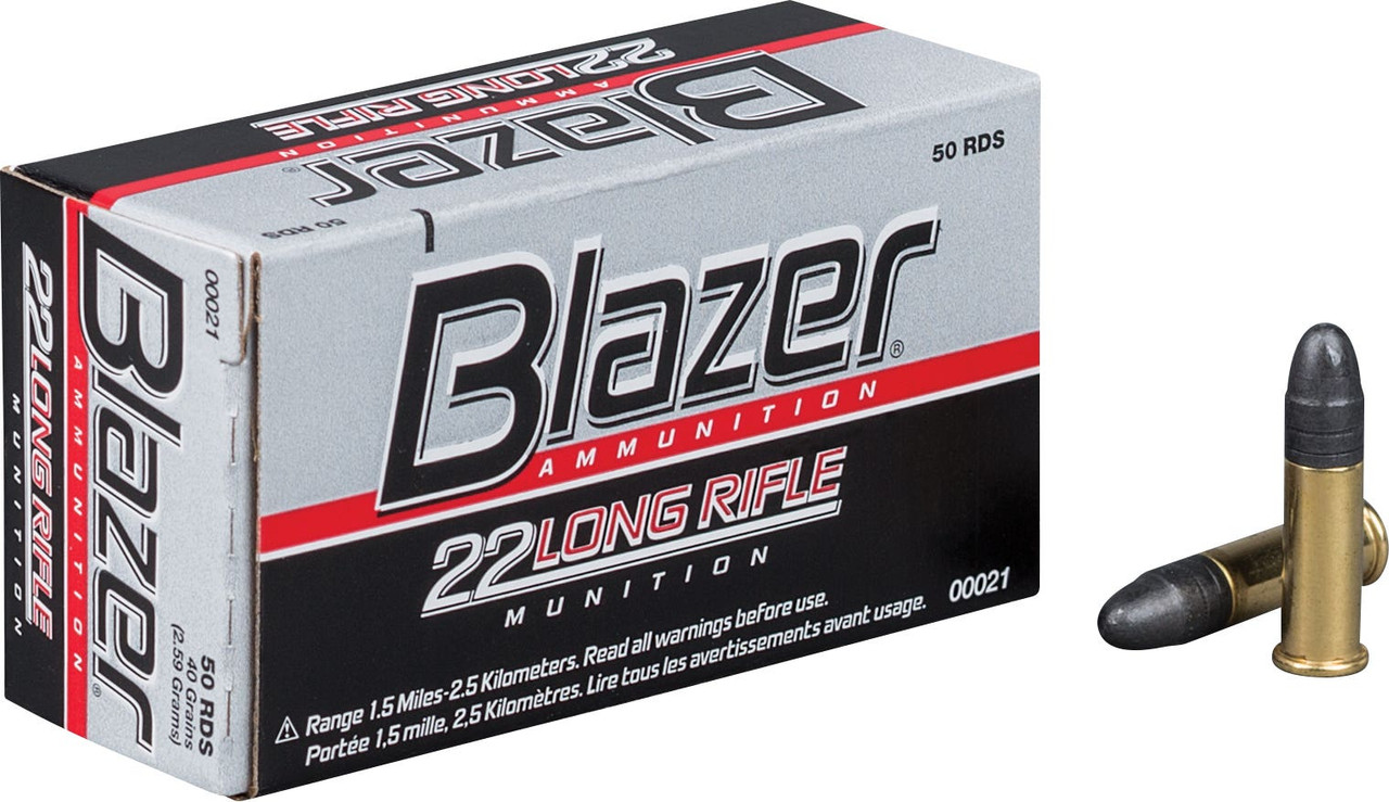 CCI Blazer High Velocity Rimfire Ammo 22 LR 40 gr. Lead Round Nose 50 rd.