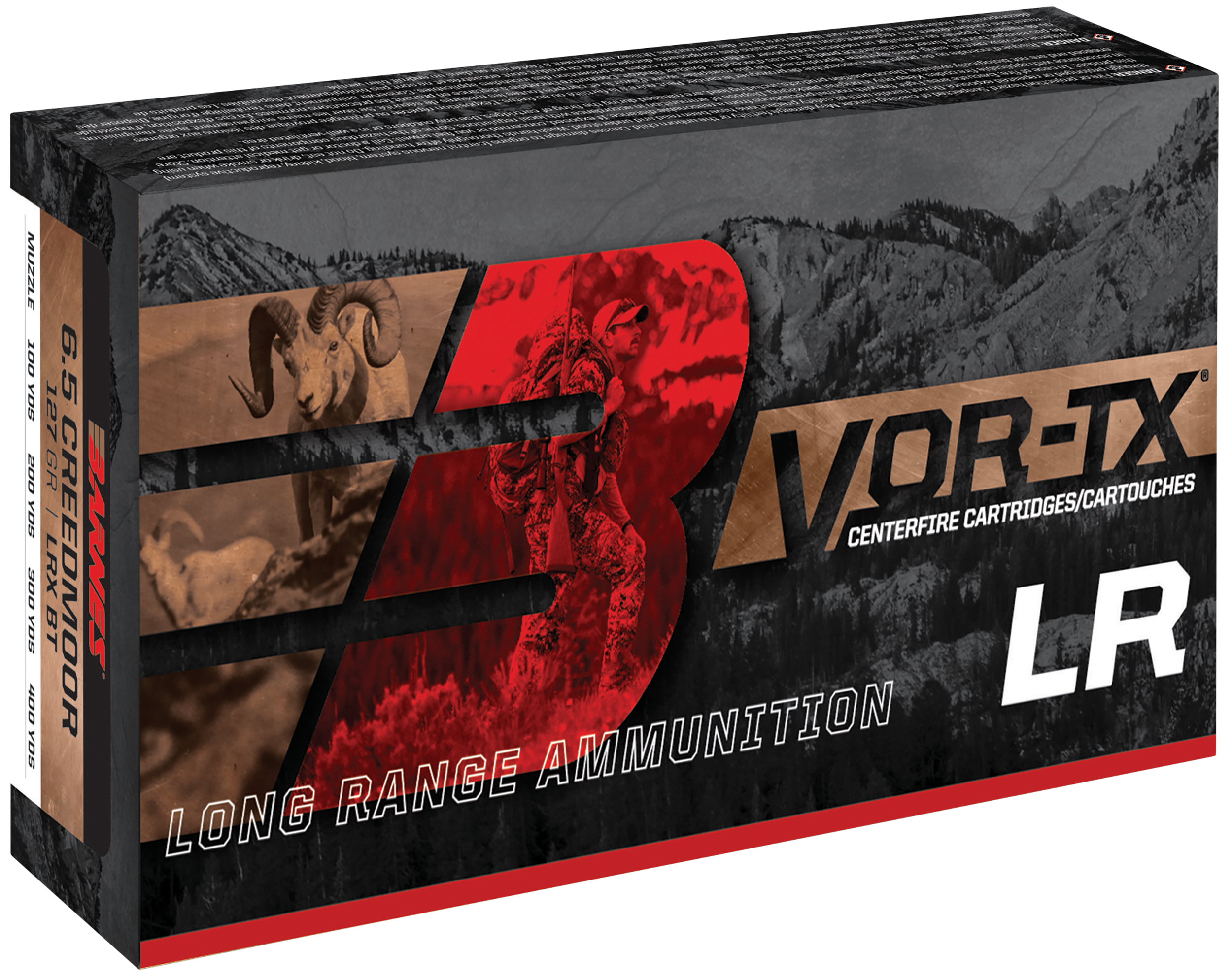 Barnes Bullets VOR-TX 7mm Remington Ultra Magnum LRX Boat Tail 145 Grain 20 Rounds