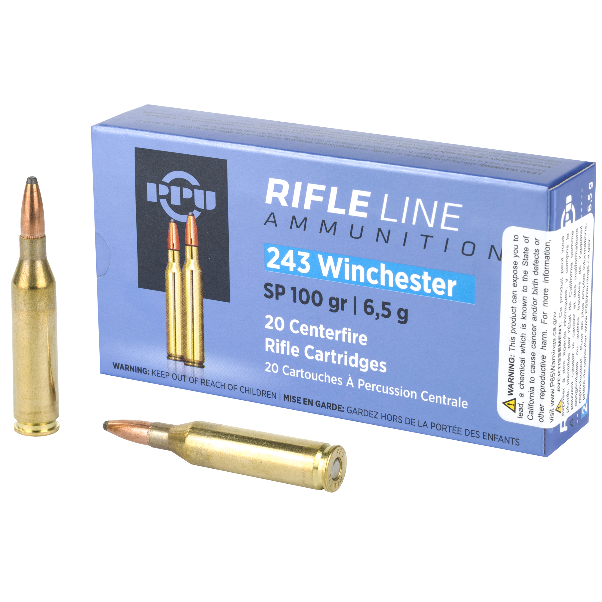 Prvi Partizan PPU PP2432 243 Winchester Soft Point 100 Grain 20 Rounds