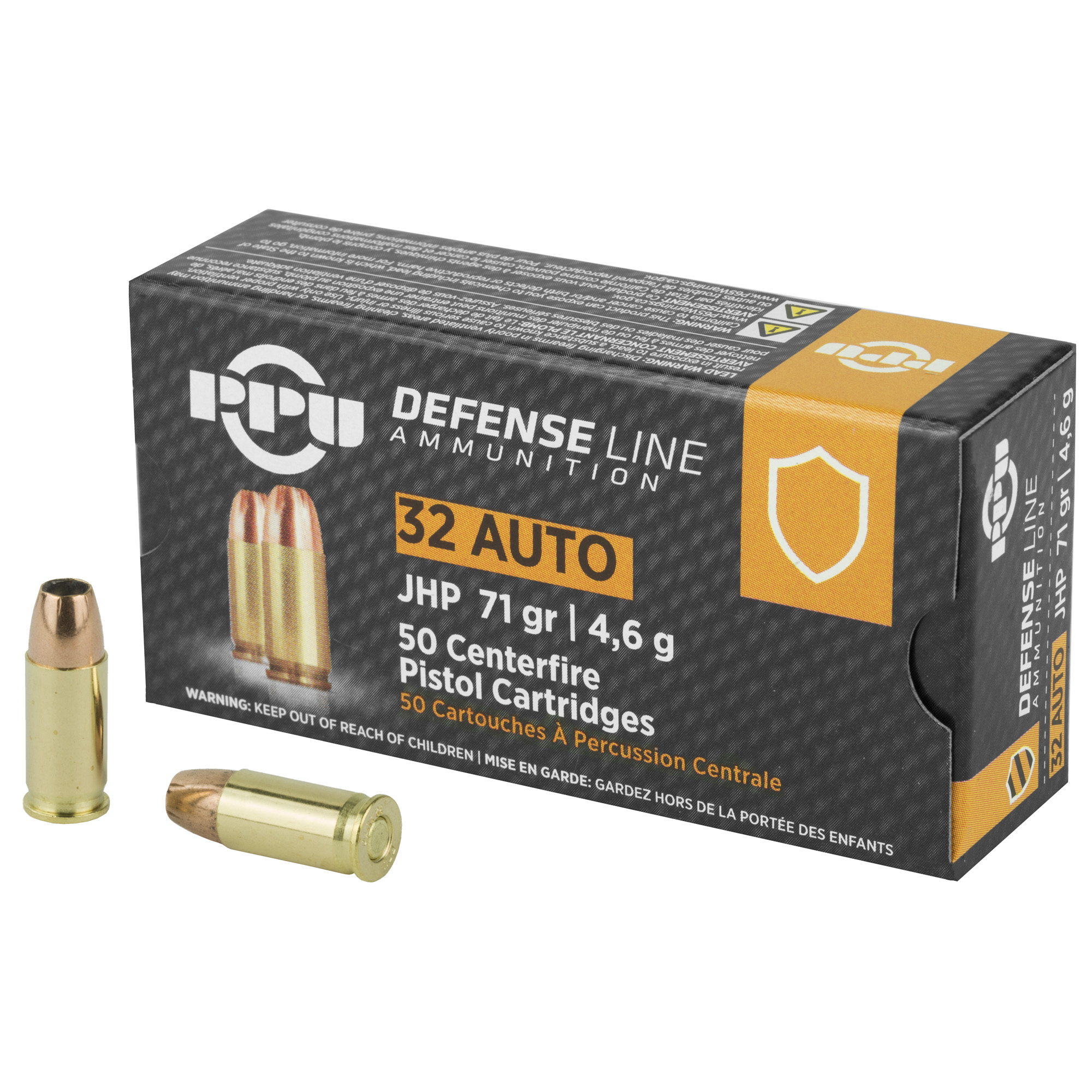 Prvi Partisan PPD32A 32 ACP Jacketed Hollow Point 71 Grain 50 Rounds