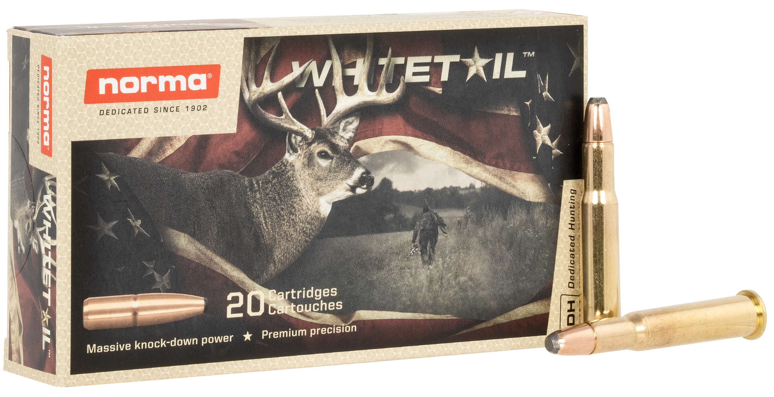 Norma Ammunition 20177672  Whitetail 30-30Win 150gr Soft Point 20 Rounds