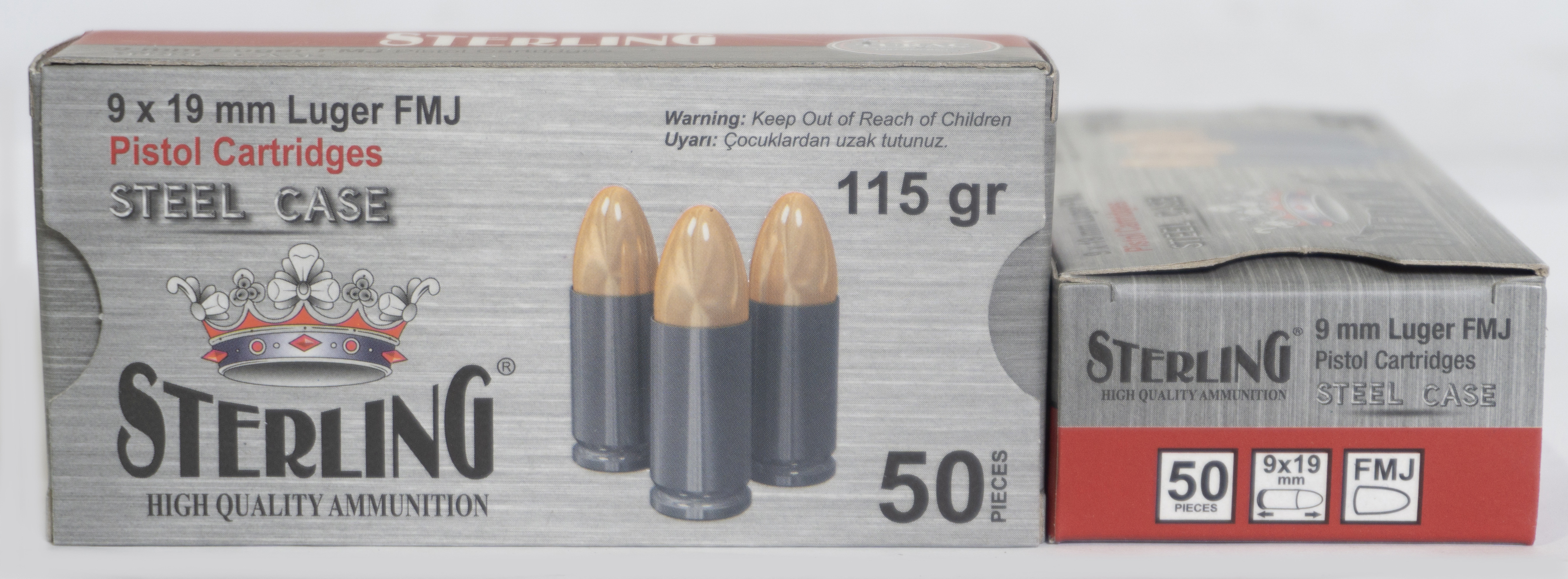 Cent Ammo Sterling 9mm 115gr Fmj 50/30