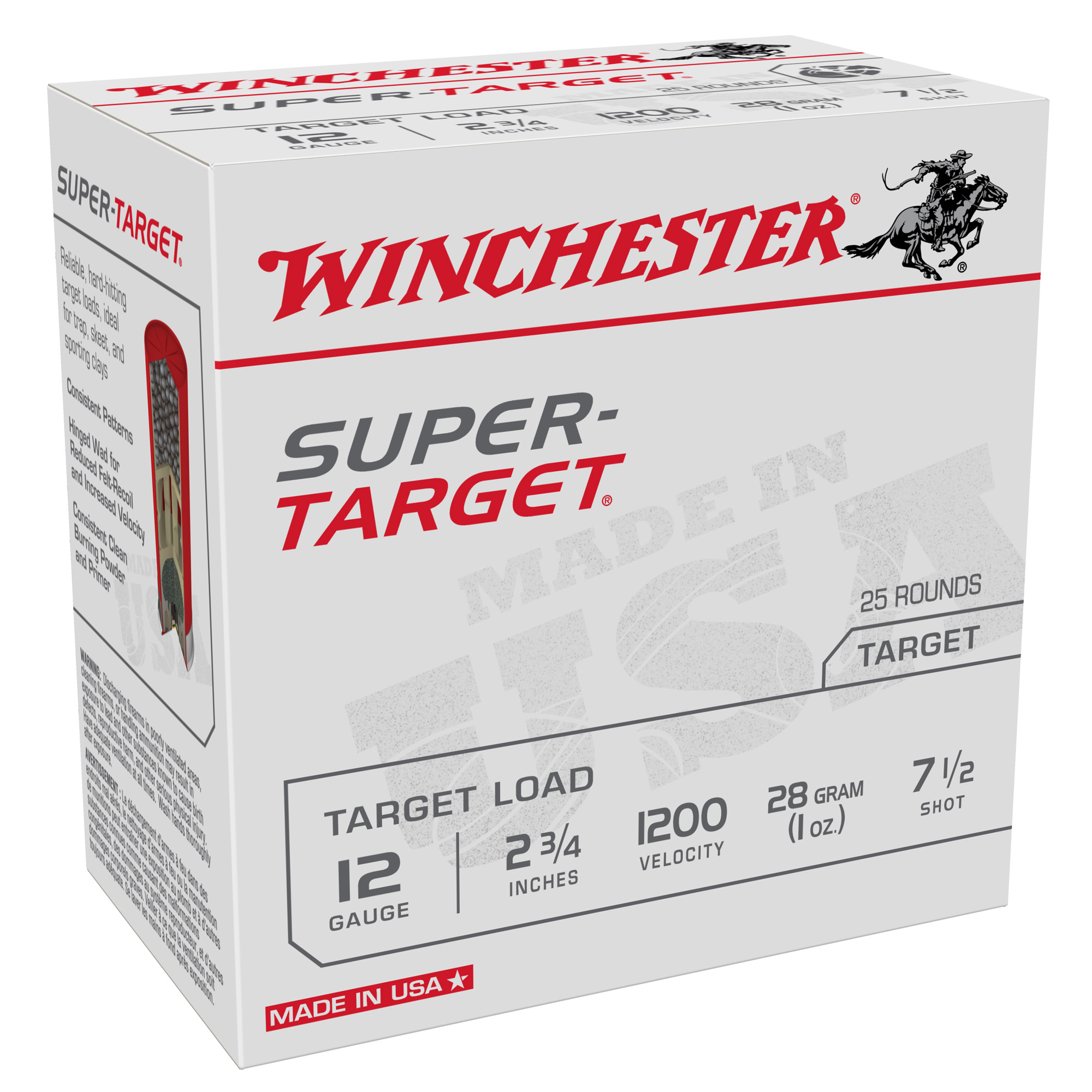 Winchester Super-Target Light Target 12 Gauge Shot 1 oz 25 Rounds