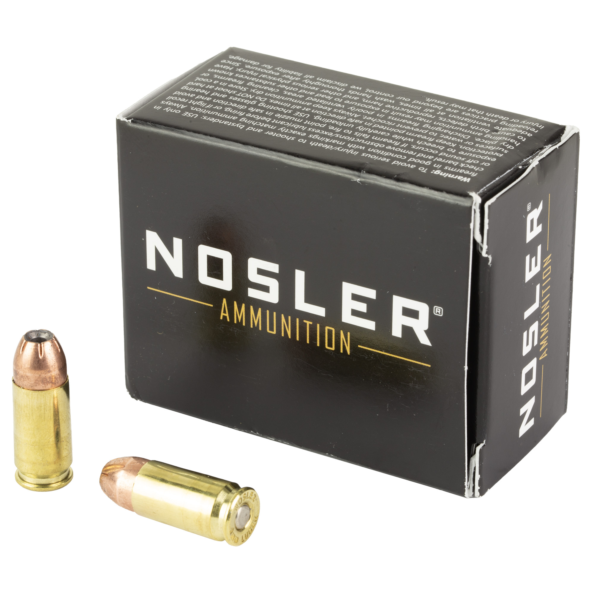 Nosler ASP 9mm Luger Hollow Point Jacketed 115 Grain 20 Rounds