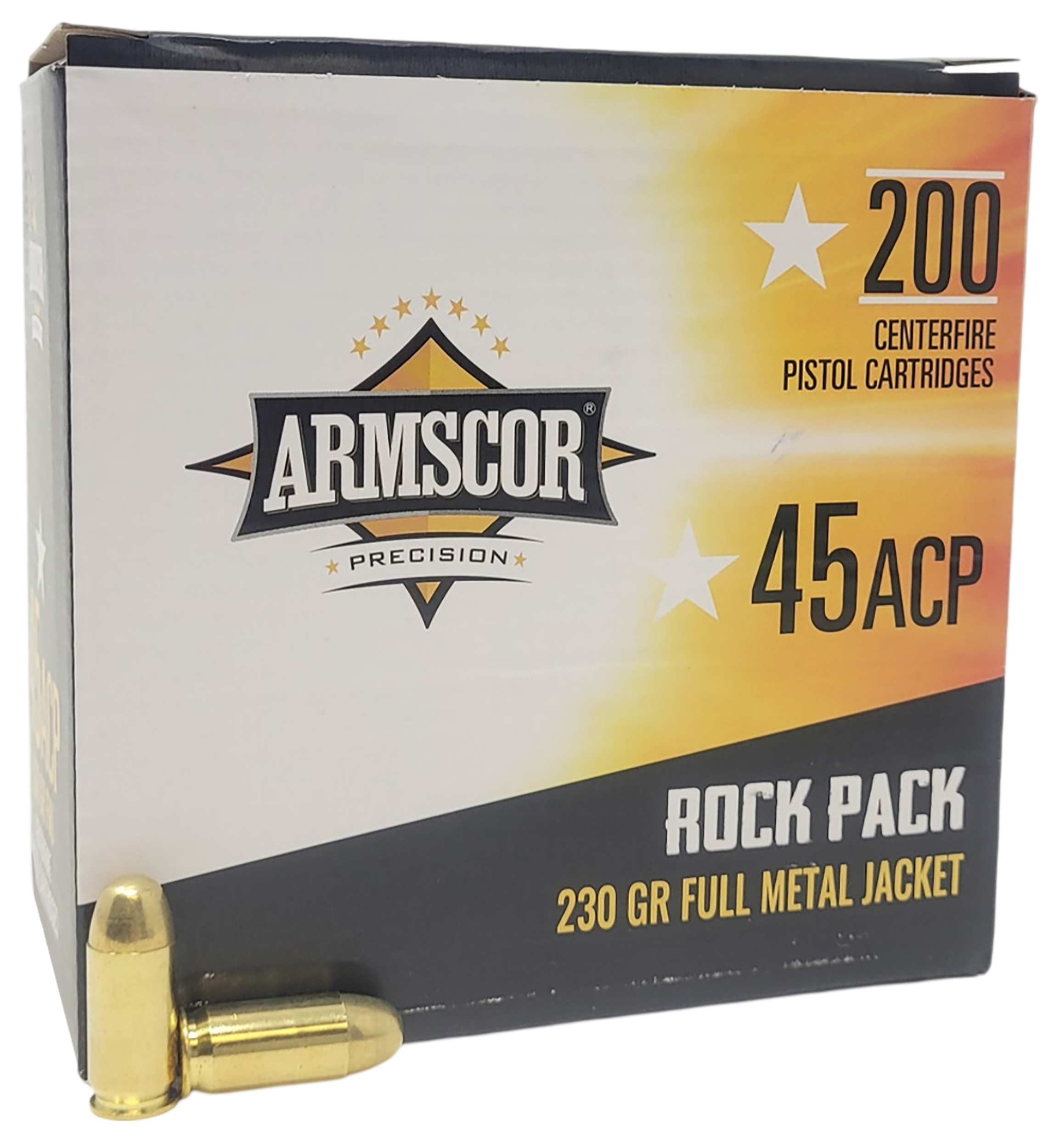 Armscor Range Rock Pack 45 ACP Full Metal Jacket 230 Grain 200 Rounds