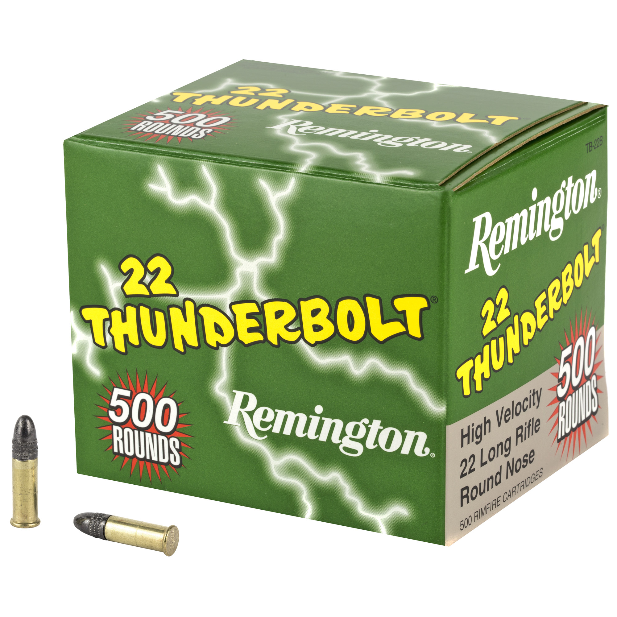 Remington Thunderbolt 22 Long Rifle Round Nose 40 Grain 500 Rounds