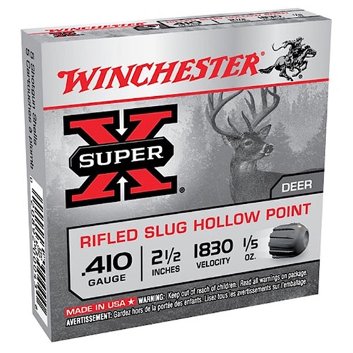 Winchester Super X 410 Gauge Rifled Slug 1/5 Ounce 15 Rounds