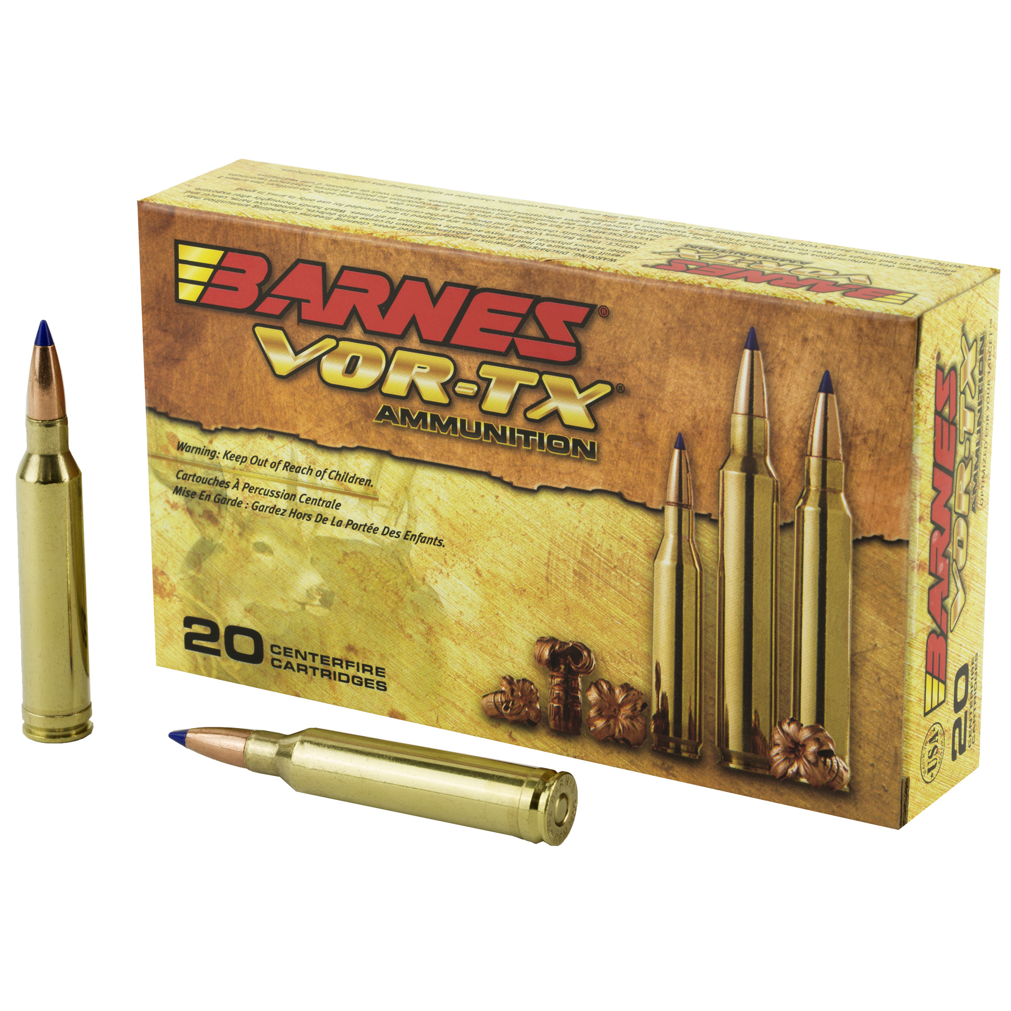 Barnes VOR-TX 7mm Remington Magnum TTSX Boat Tail 140 Grain 20 Rounds