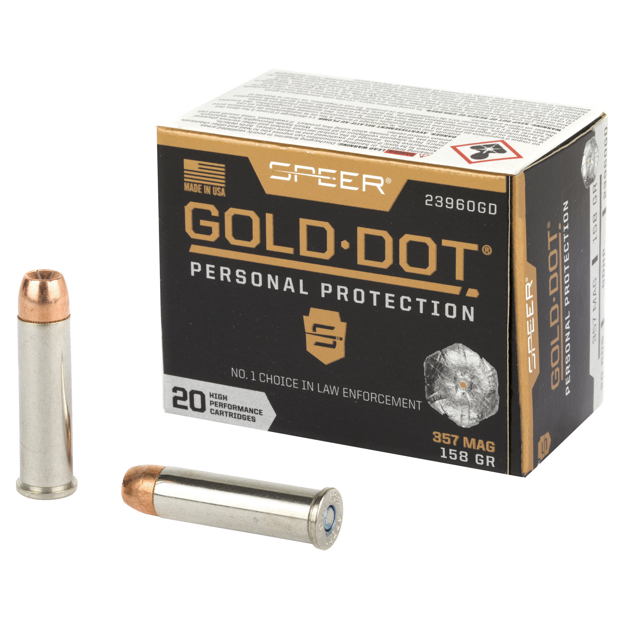 Speer Gold Dot Personal Protection 357 Magnum Hollow Point 158 Grain 20 Rounds