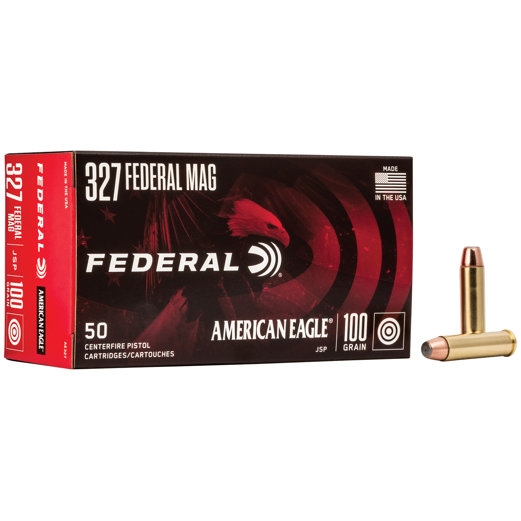 Federal, American Eagle, 327 Federal Magnum, Soft Point, 100 Grain, 50 Rounds