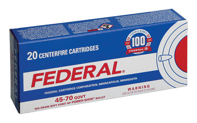 Federal Power-Shok 45-70 Government Soft Point 300 Grain 20 Rounds