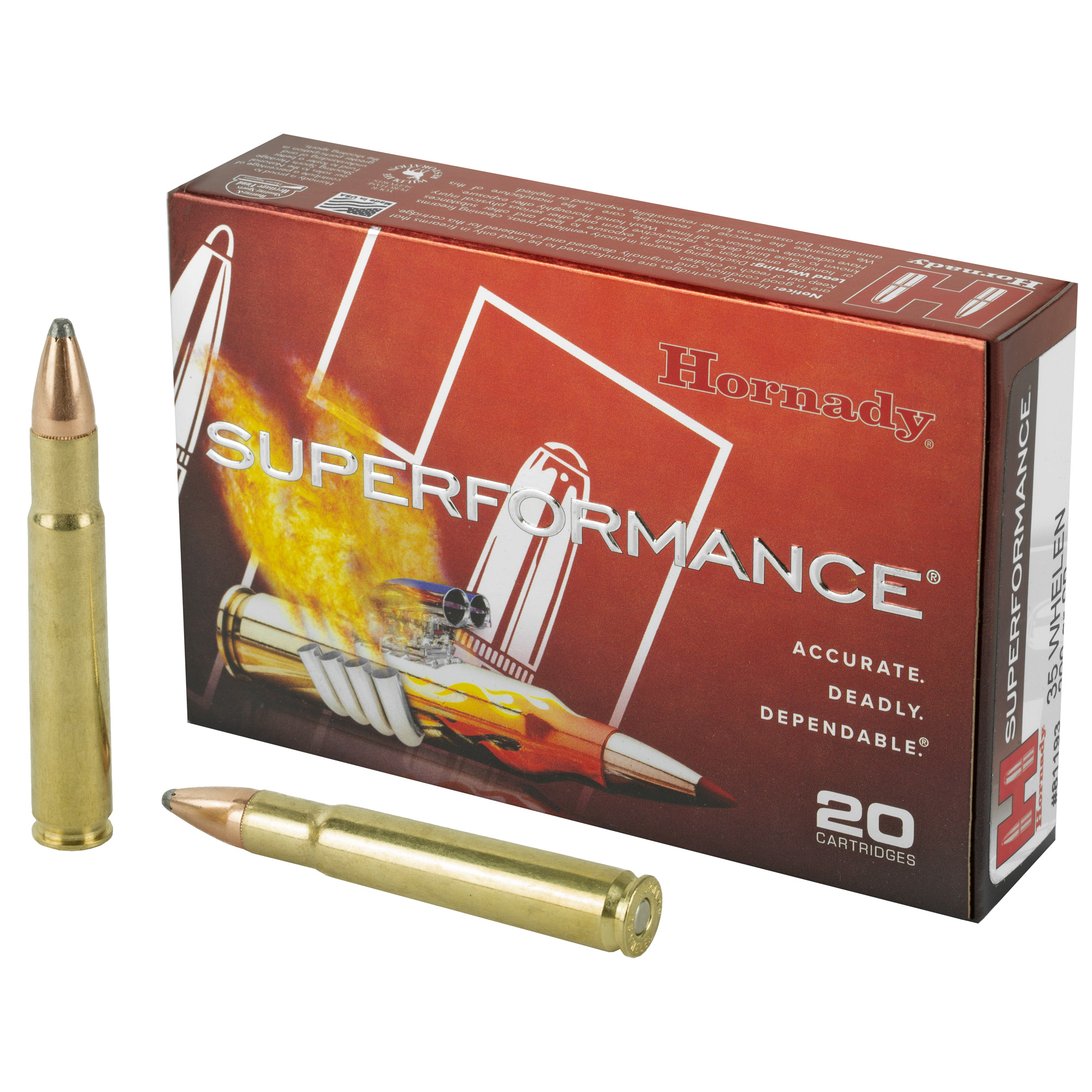 Hornady,Superformance,35 Whelen,InterLock Spire Point,200 Grain,20 Rounds