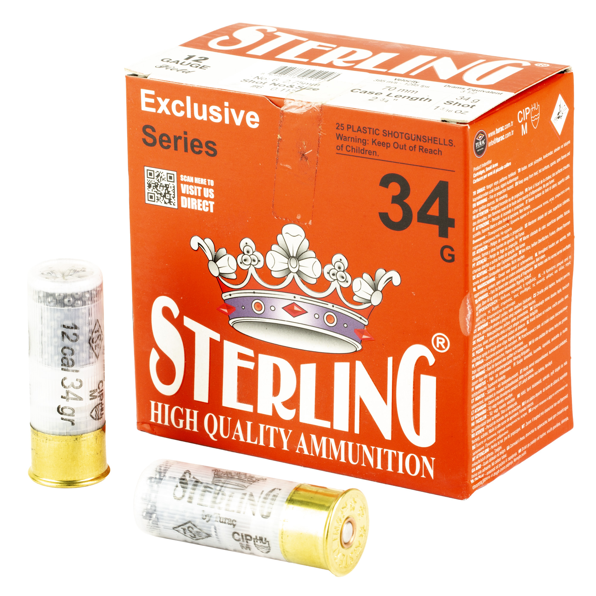 STERLING EXCLSV 12GA 2.75" #6 25 Rounds - 8698779951047