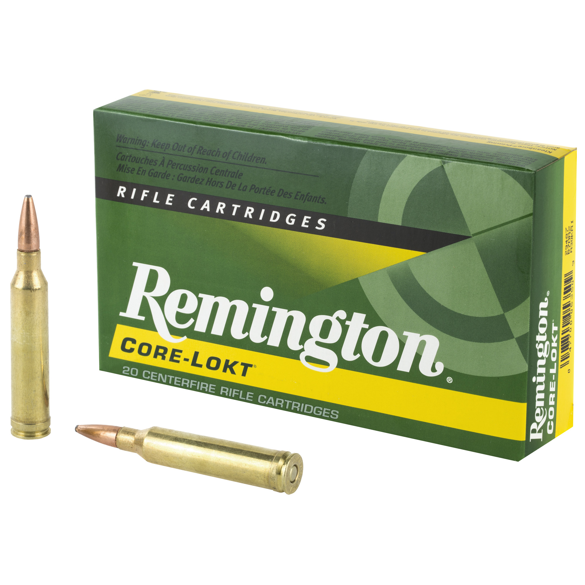 Remington, Core-Lokt, 7mm Remington Magnum, Pointed Soft Point, 150 Grain, 20 Rounds