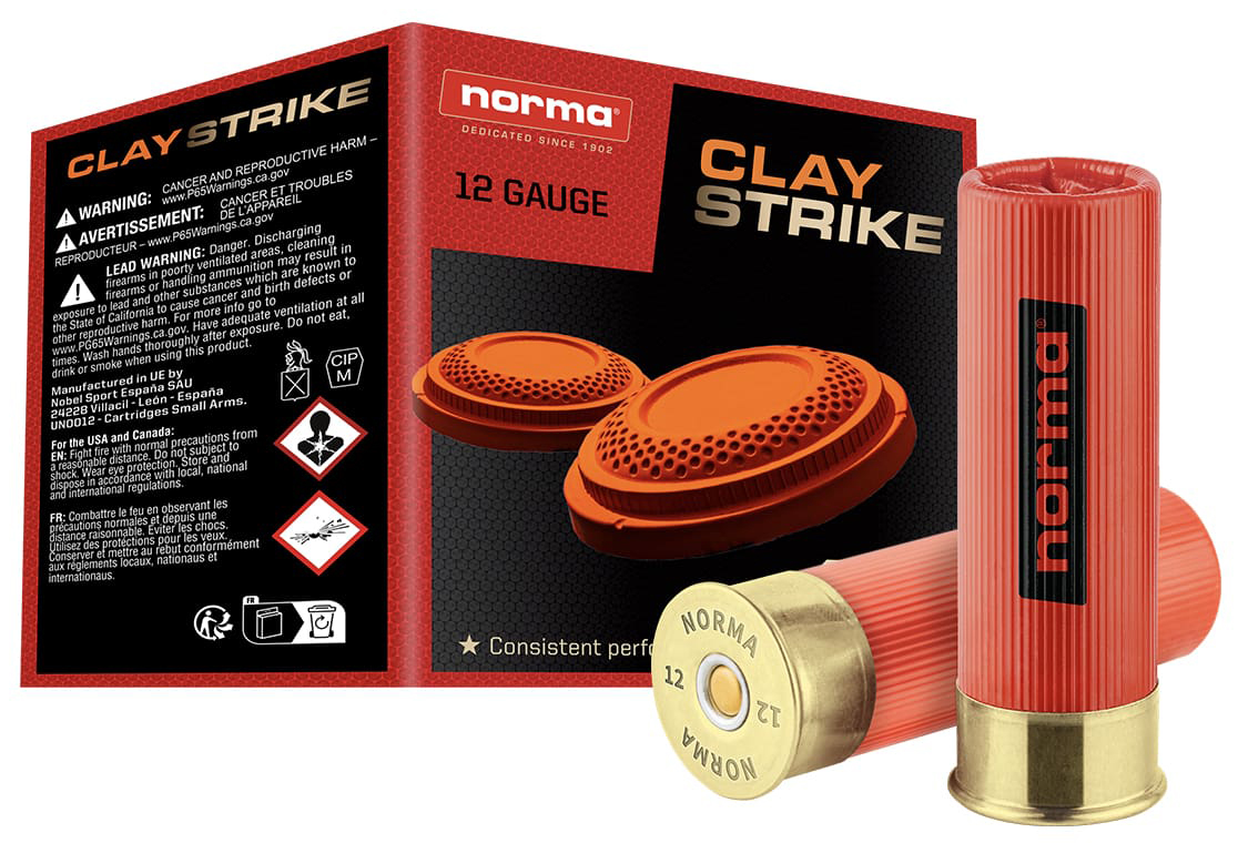Norma CLAYSTRIKE Shotshells 12ga 2-3/4" 1oz 1250 fps #7.5 25/ct