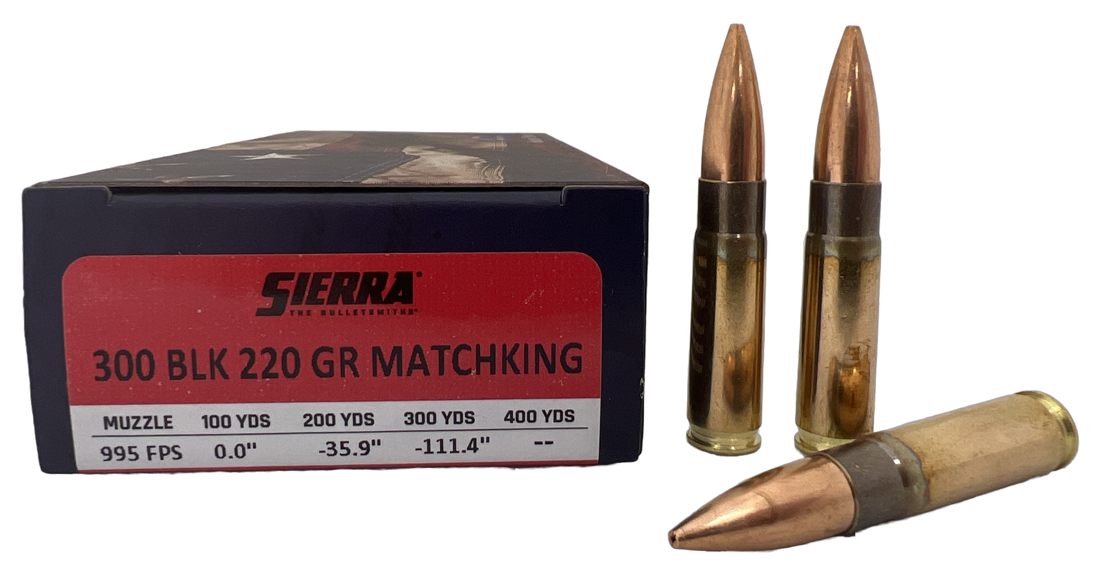 Sie Ammo 300blk 220gr Folds Of Honor 20/10