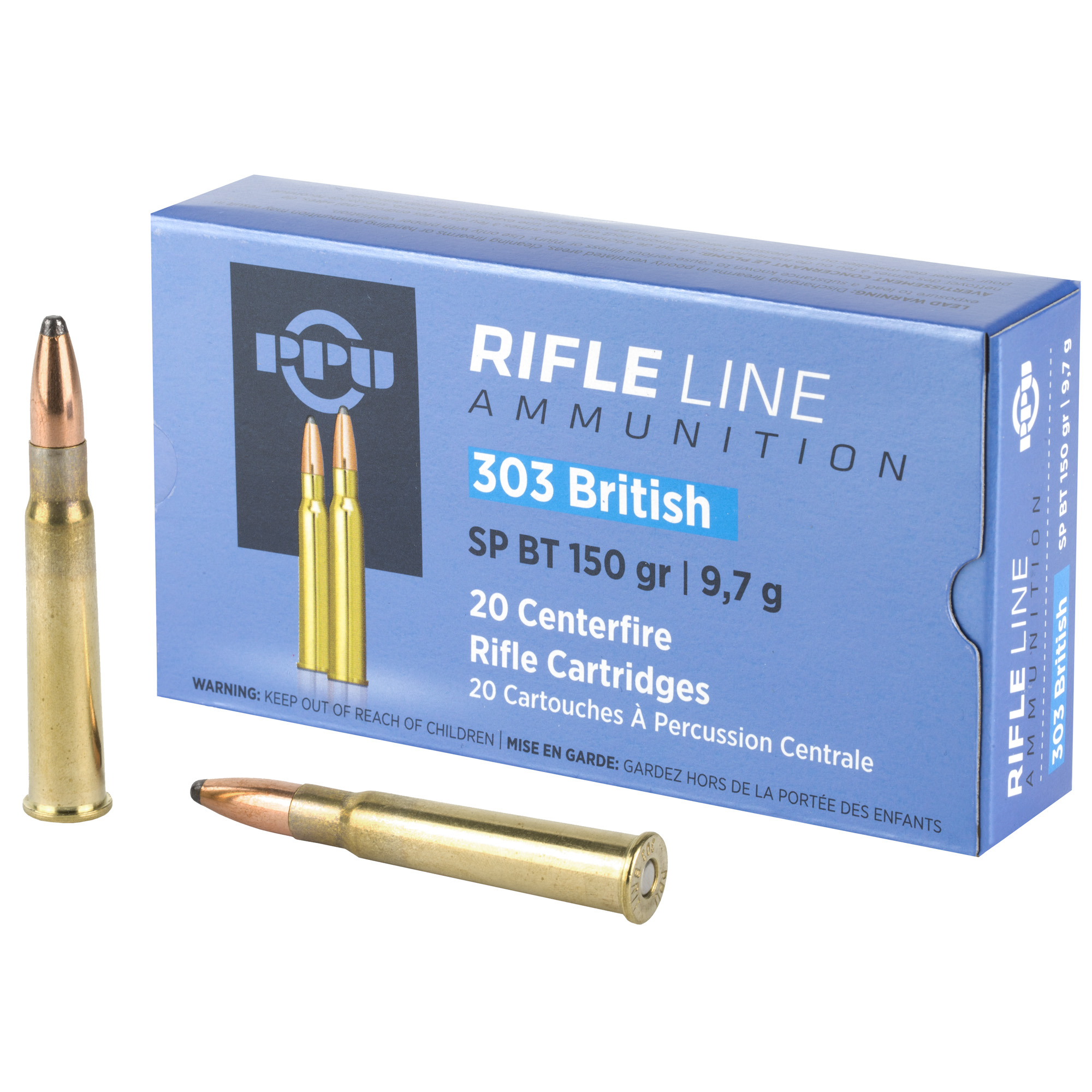Prvi Partizan PPU PP303S1 303 British Soft Point 150 Grain 20 Rounds