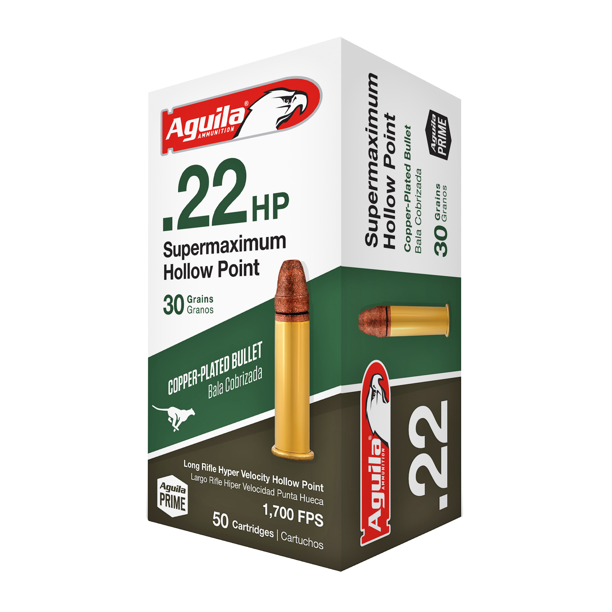Aguila Special Supermaximum 22 Long Rifle Hollow Point 30 Grain 50 Rounds