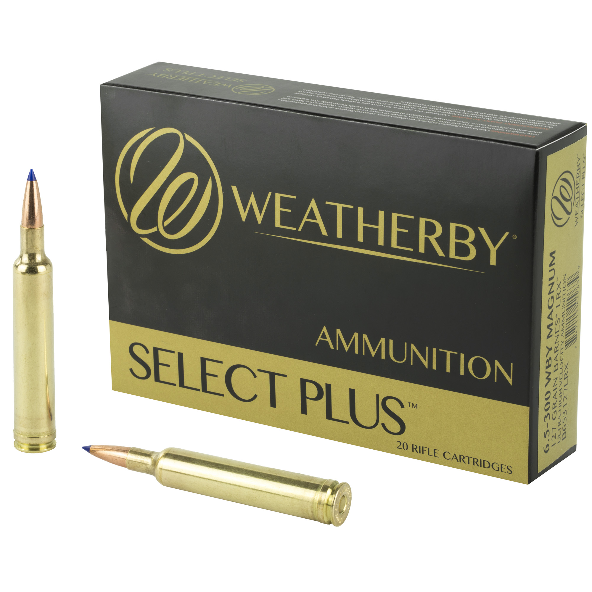 Weatherby Select Plus 6.5-300 Weatherby Magnum Barnes LRX 127 Grain 20 Rounds