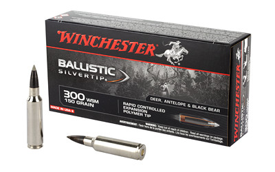 Winchester Ballistic Silvertip 300 Winchester Short Magnum Polymer Tip 150 Grain 20 Rounds