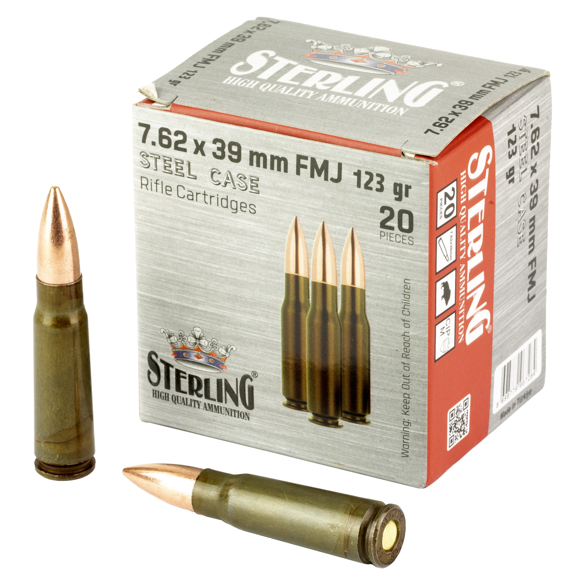 STERLING SC 762X39 123GR FMJ 20 Rounds