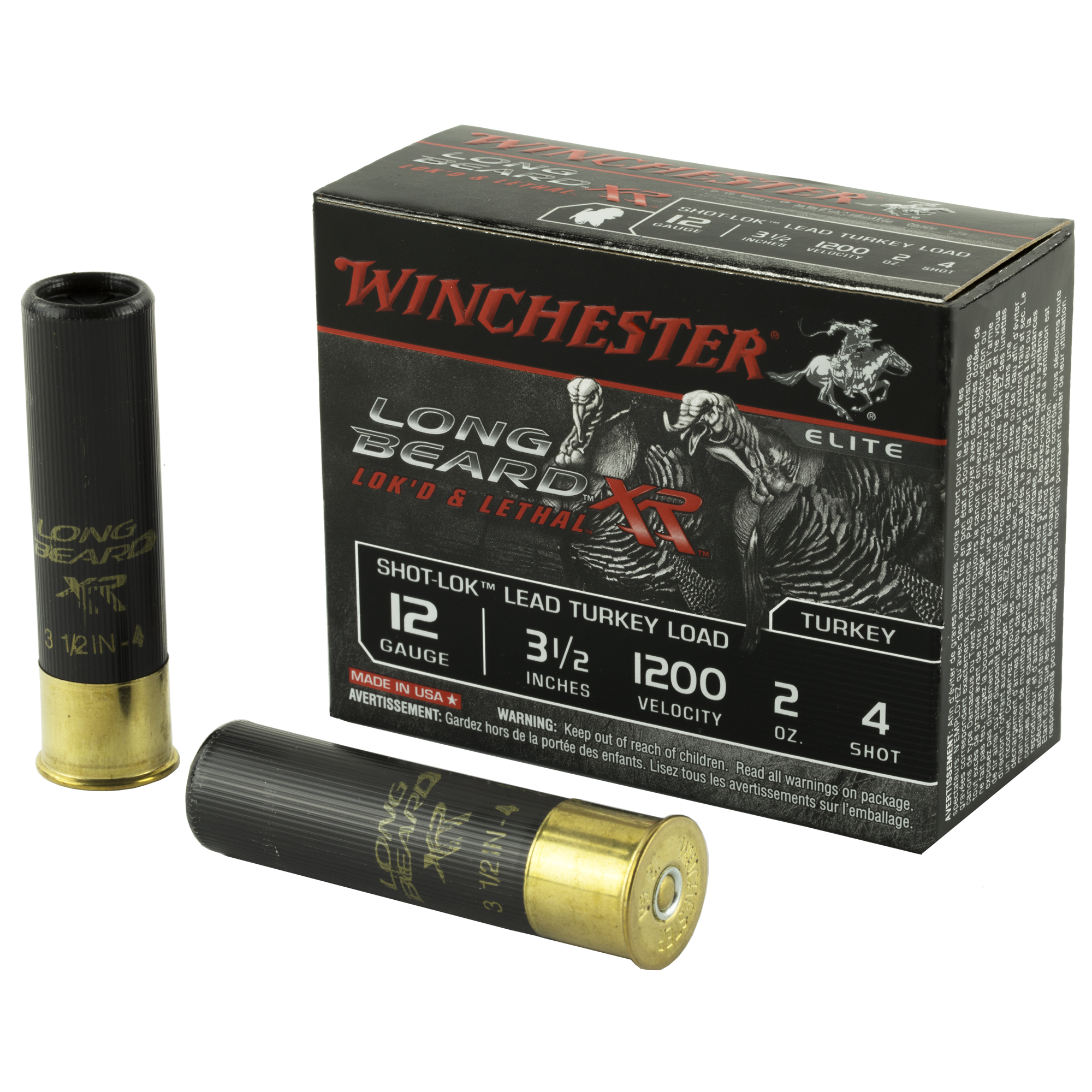 Winchester Long Beard XR Shot-Lok Load 12 Gauge Lead Shot 2 Ounce 10 Rounds