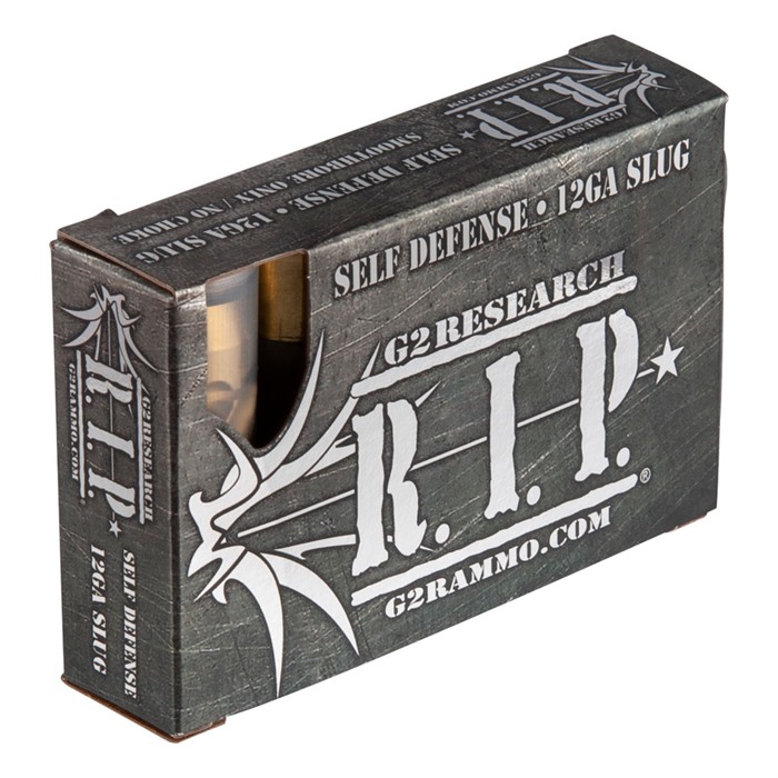 G2 Research R.I.P. Shotshells 12 Ga  2-3/4" 1430 fps Fragmenting Slug 5/ct